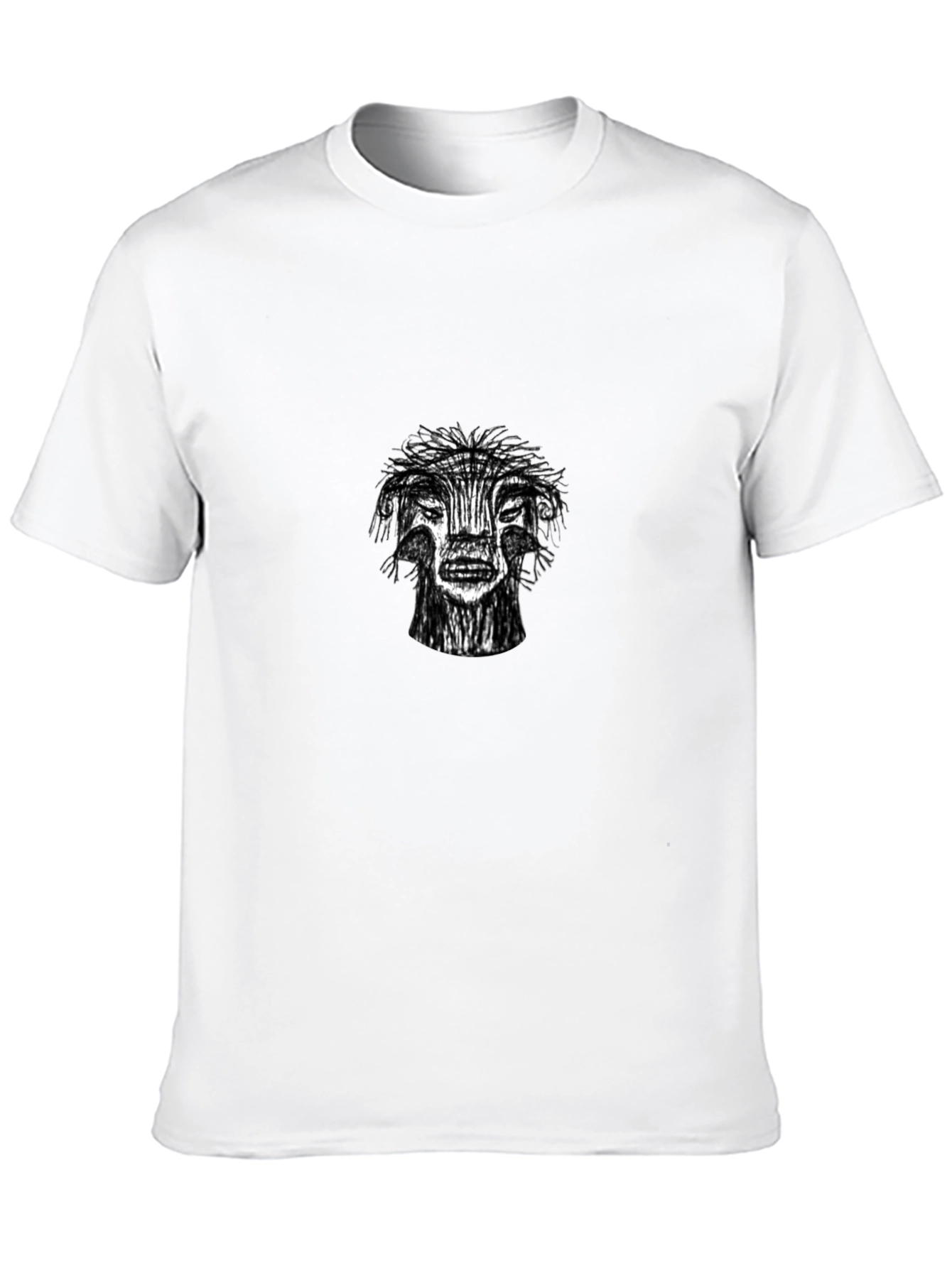 Black Unique Graphic Print Black T-Shirt view 10