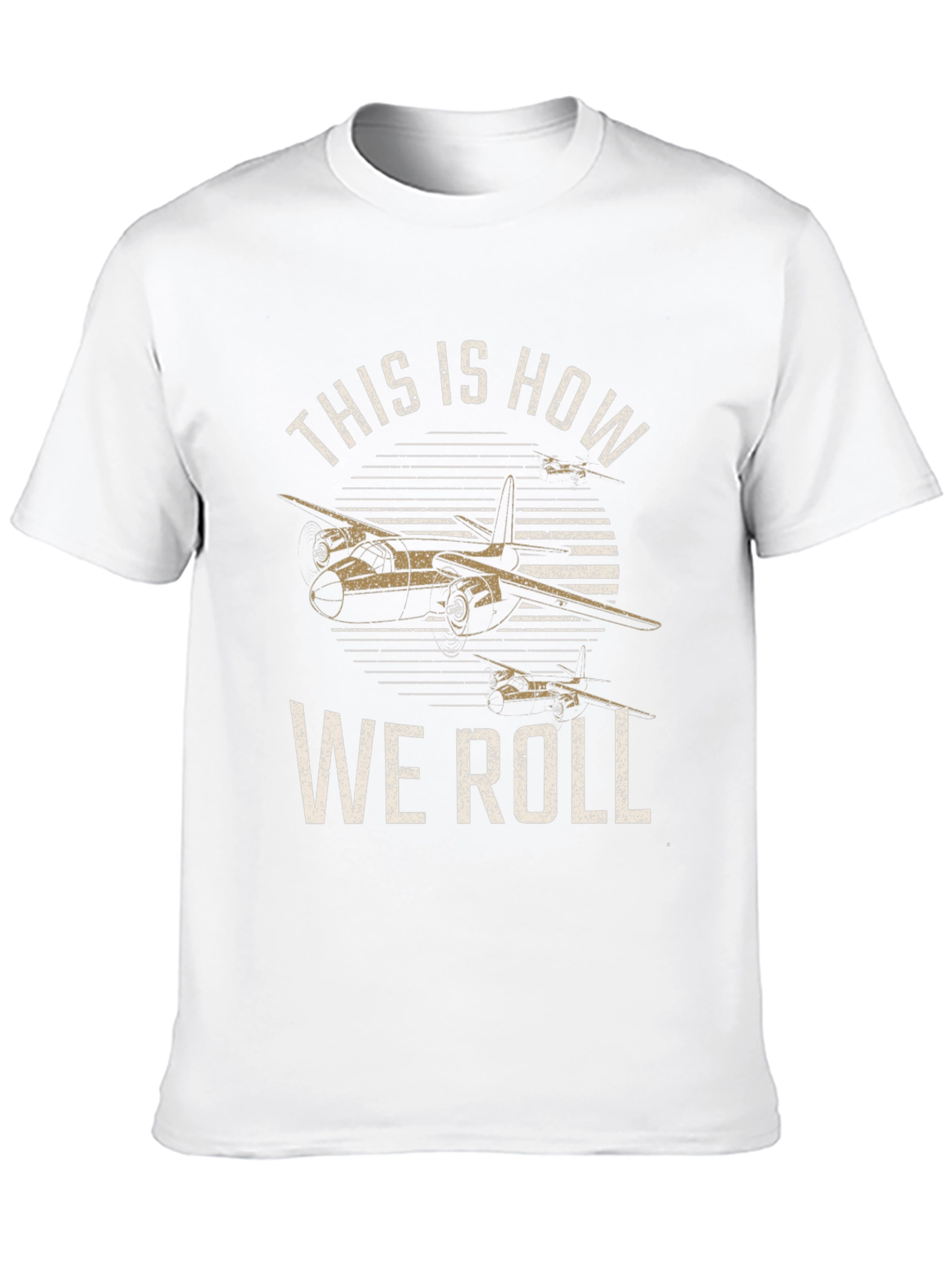 Black Vintage Airplane Graphic Tee - This Is How We Roll view 10
