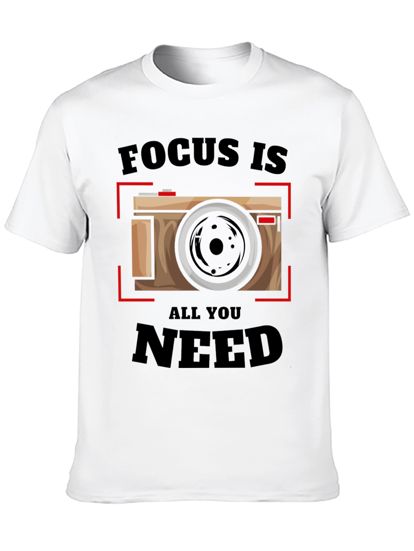Focus Is All You Need - Camera Graphic T-Shirt - 10