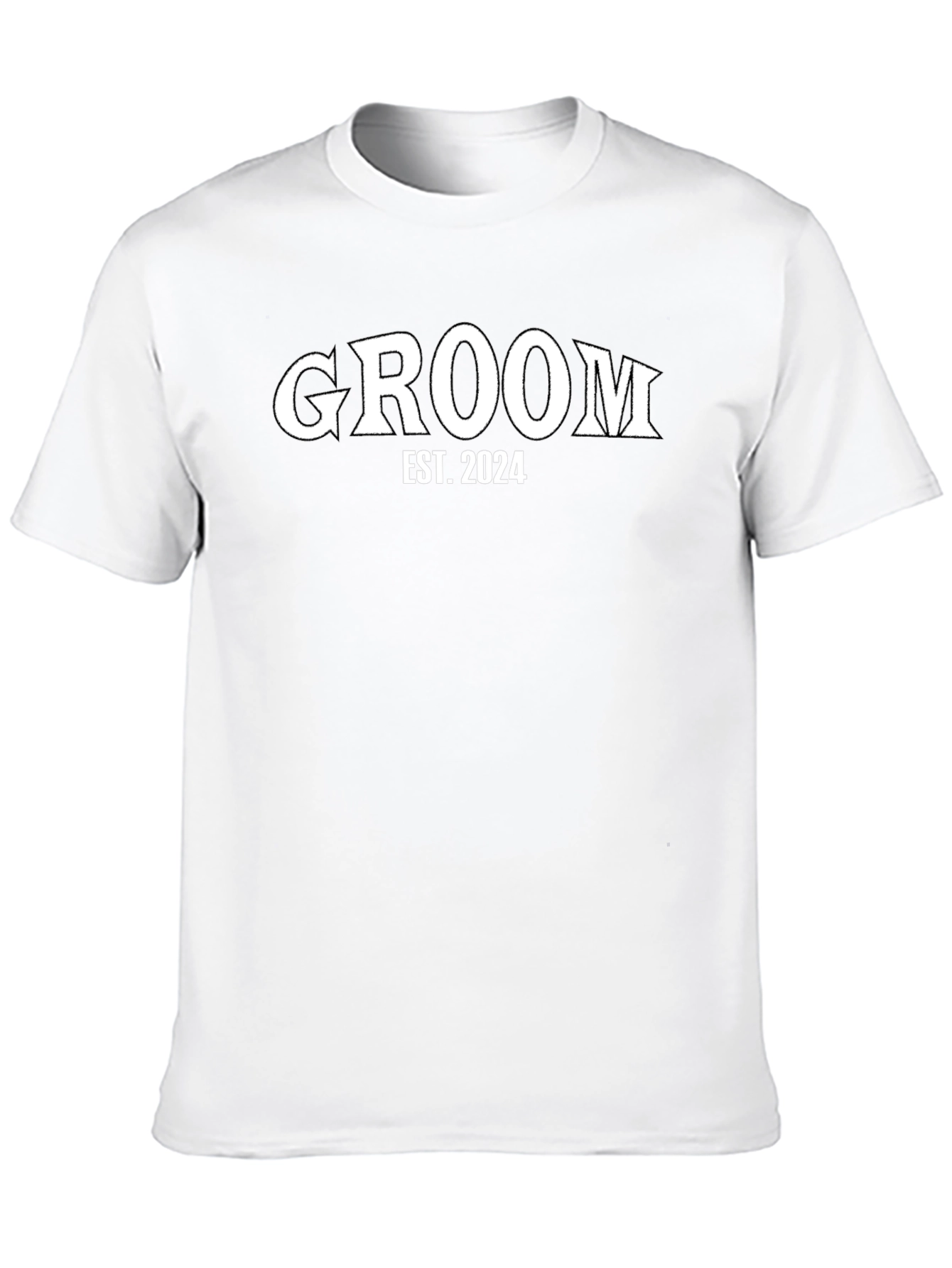 Black Groom Est. 2024 Black T-Shirt view 10