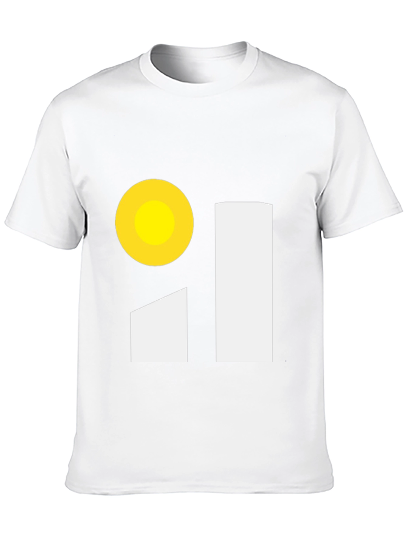 Black Minimalist Graphic Tee - Sun and Bars Design view 10