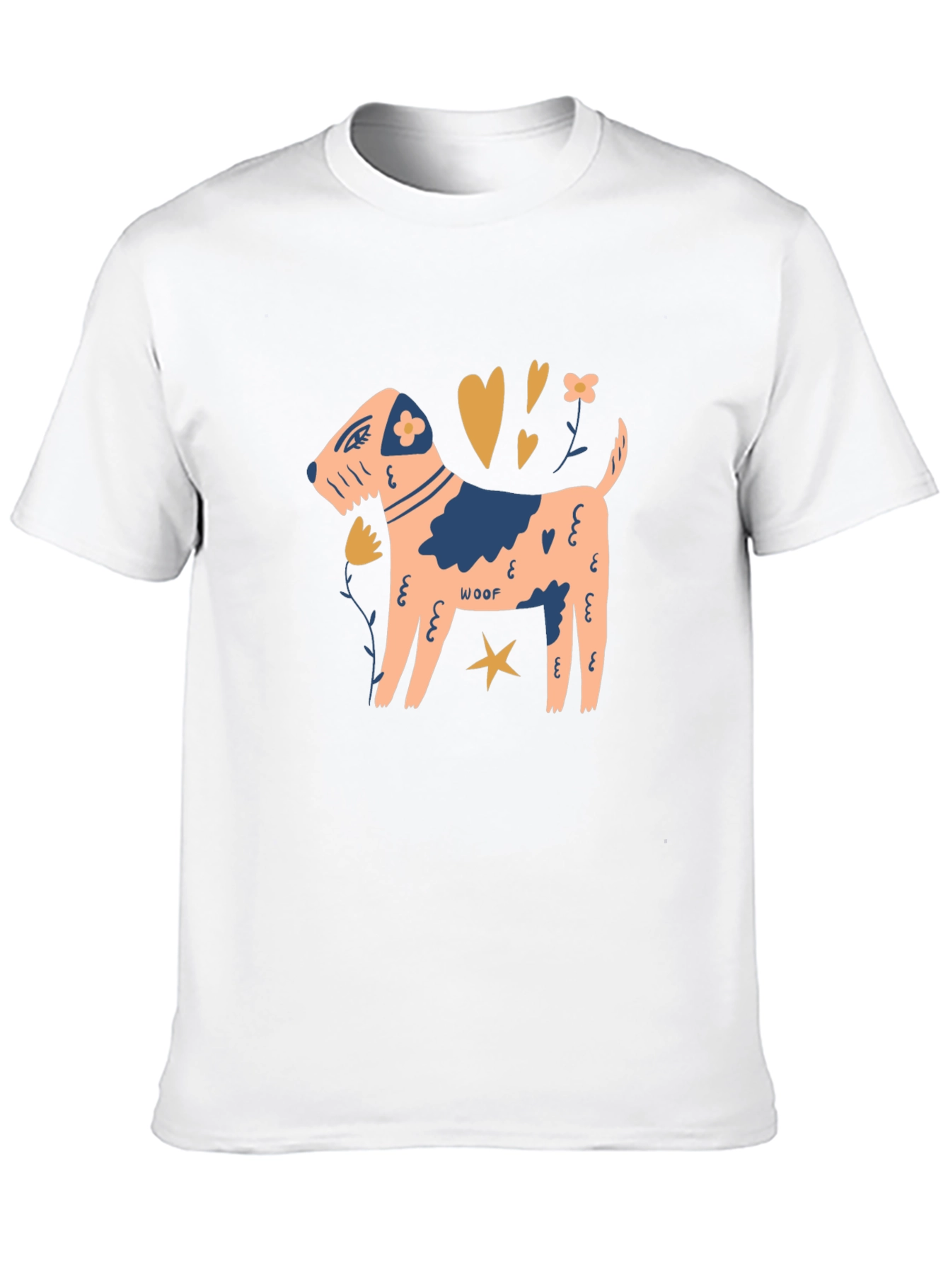 Black Woof Dog Graphic Tee - Stylish Cotton Blend view 10