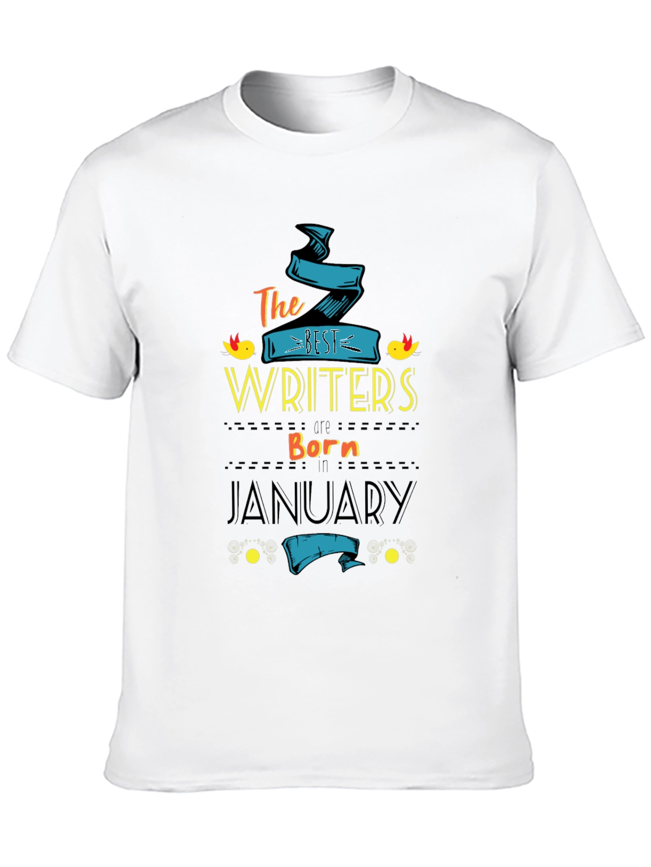 Black Best Writers Born in January - T-Shirt view 10