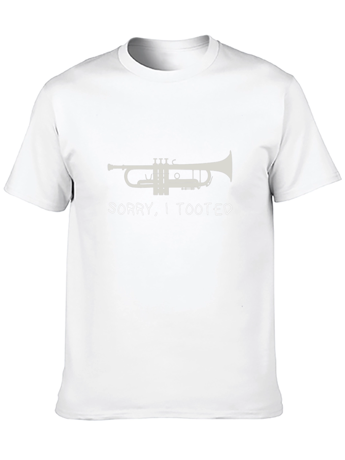 Black Sorry, I Tooted Trumpet T-Shirt - Funny Music Tee view 10
