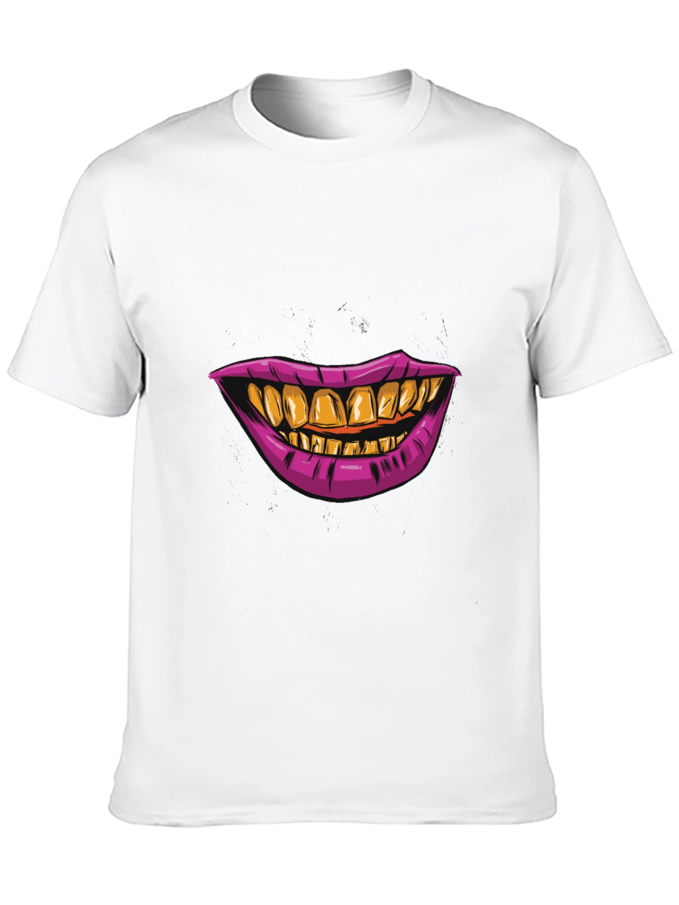 Black Grillz Smile Graphic Tee - Bold Black T-Shirt view 10