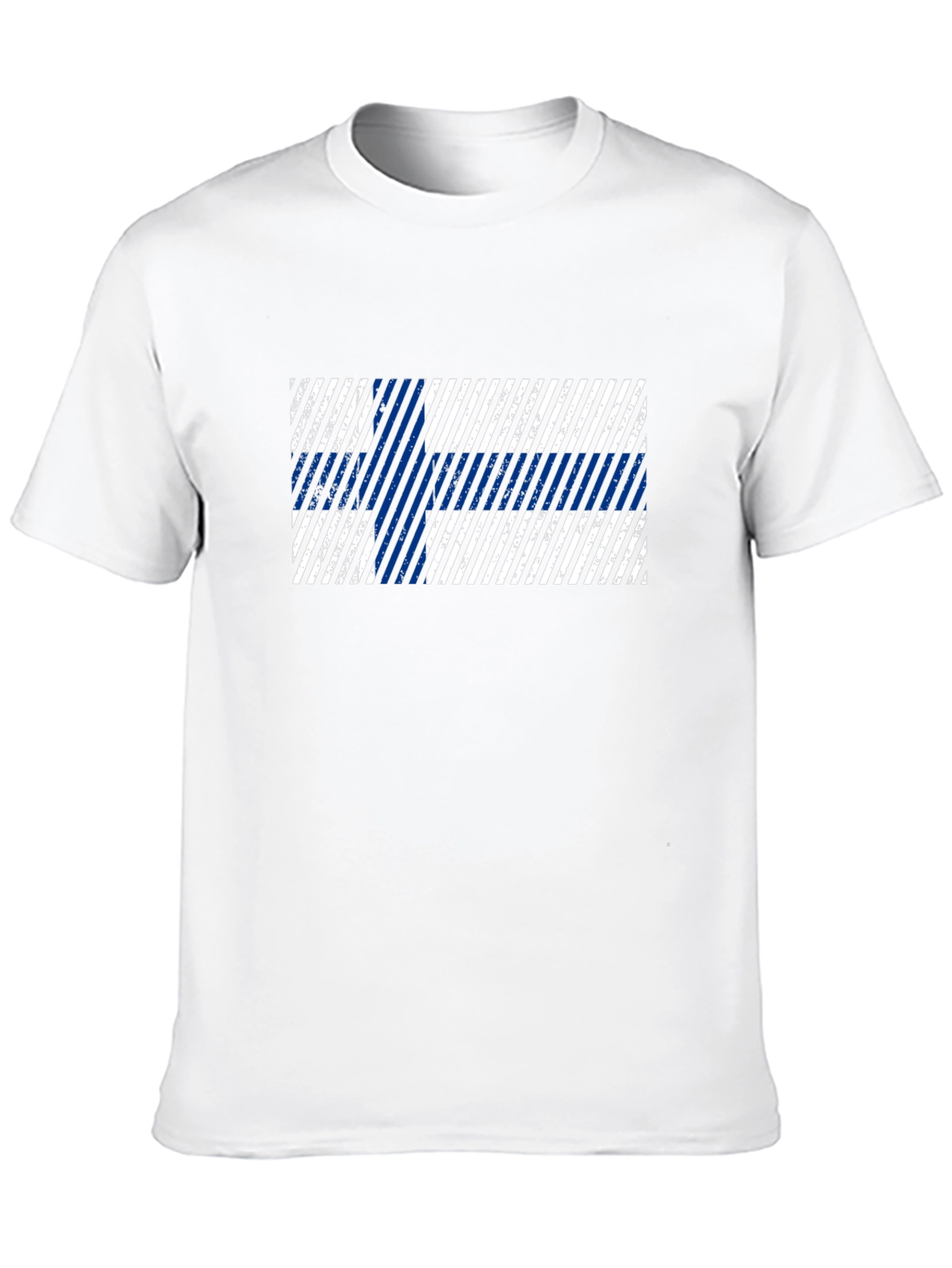 Finland Flag Distressed Graphic T-Shirt - 10