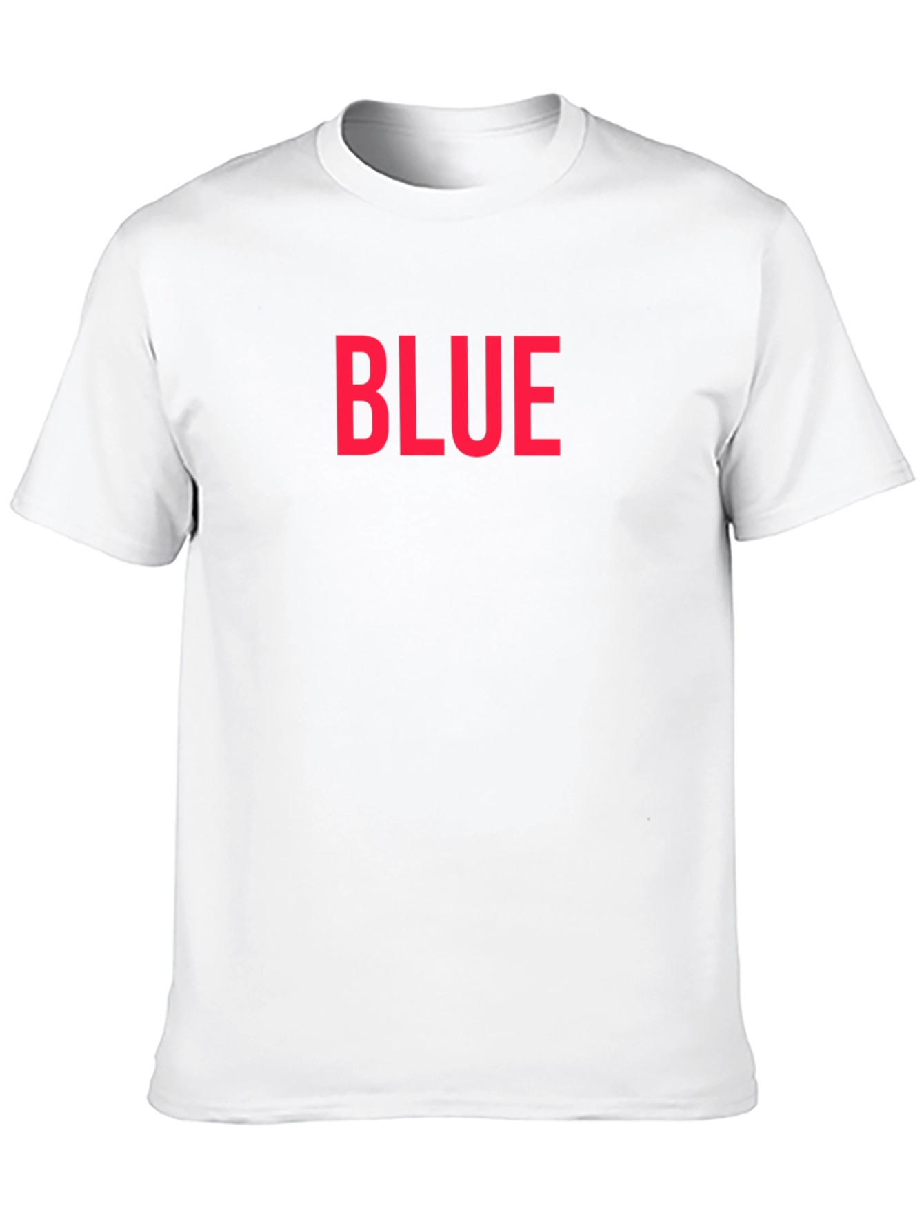 Black BLUE Bold Text Graphic Black T-Shirt view 10