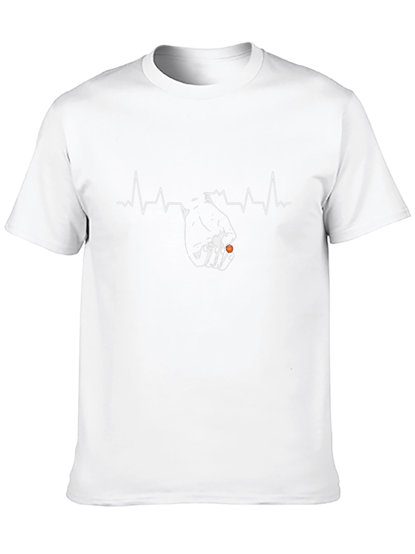 Black Heartbeat Gamer T-Shirt - Black view 10