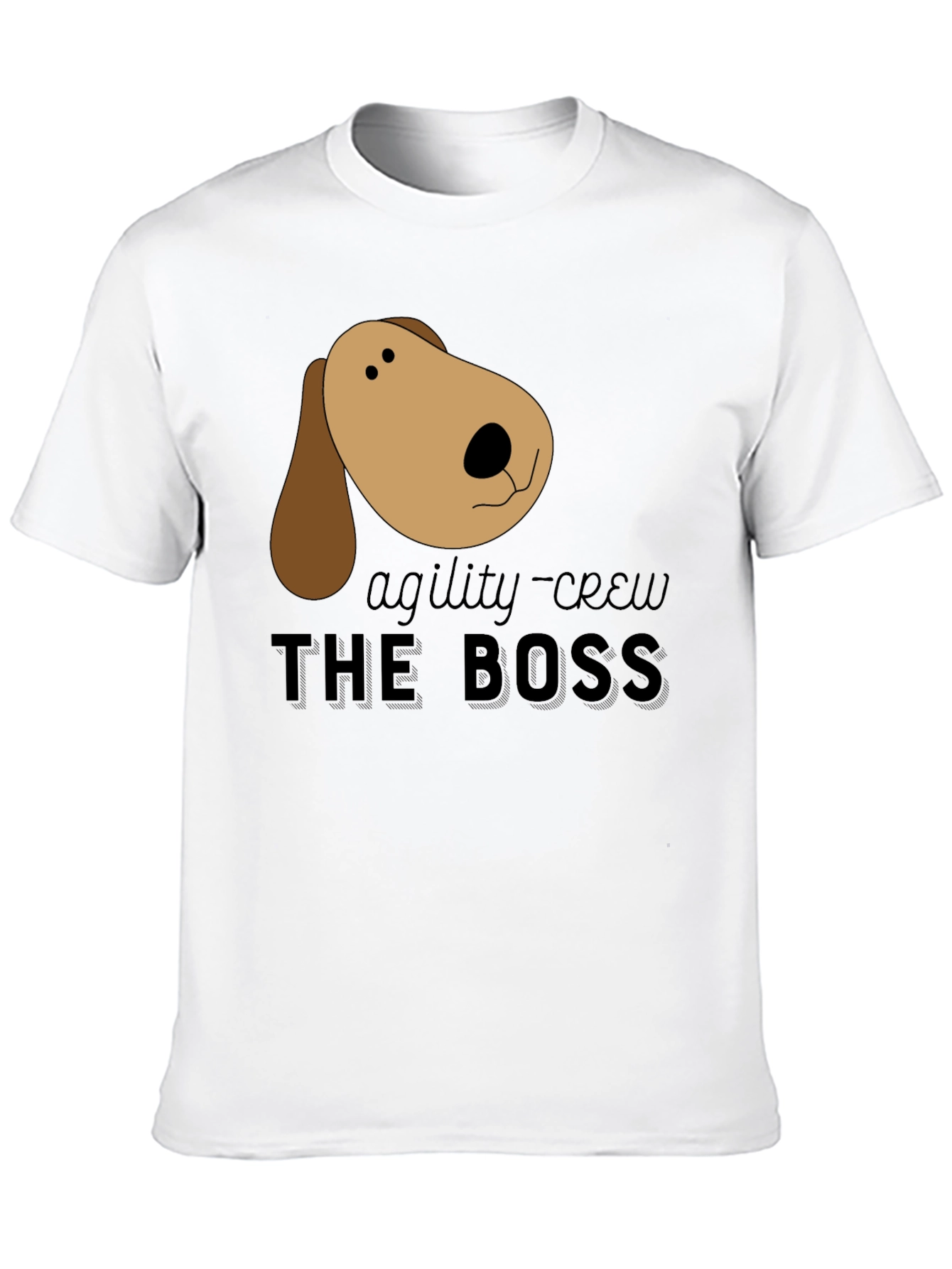 Black Agility Crew Dog Boss Black T-Shirt view 10