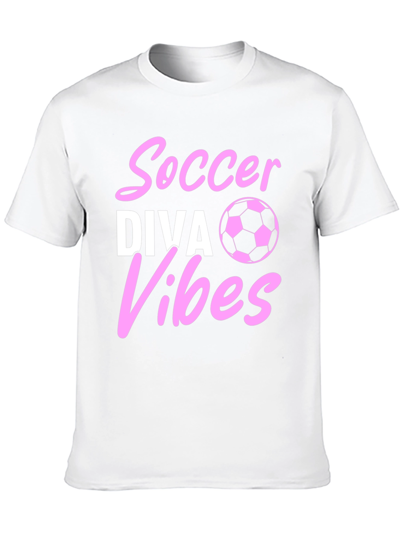 Black Soccer Diva Vibes T-Shirt view 10