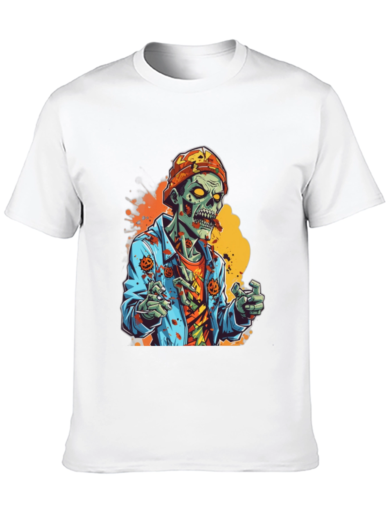 Black Zombie Halloween Graphic Tee view 10
