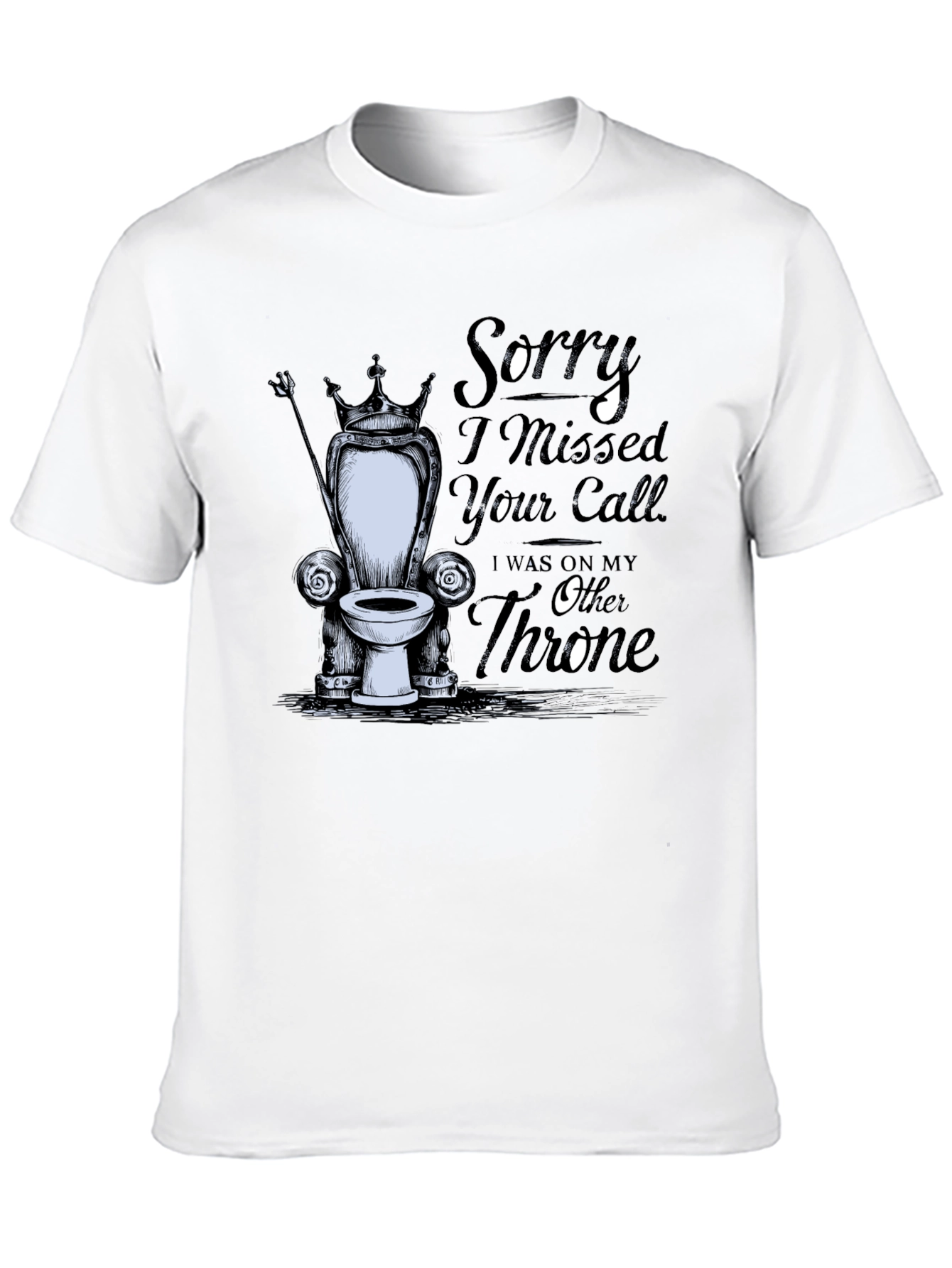 Black Throne Humor T-Shirt view 10