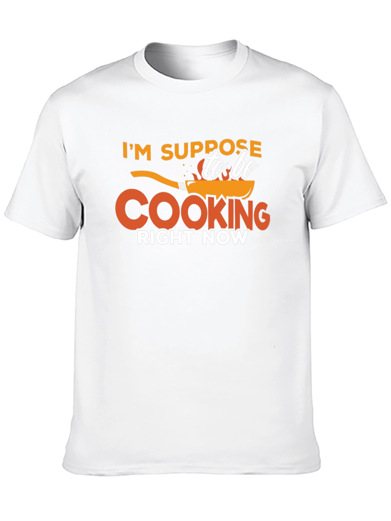 Black Funny Cooking T-Shirt - I'm Suppose to be Cooking Right Now view 10