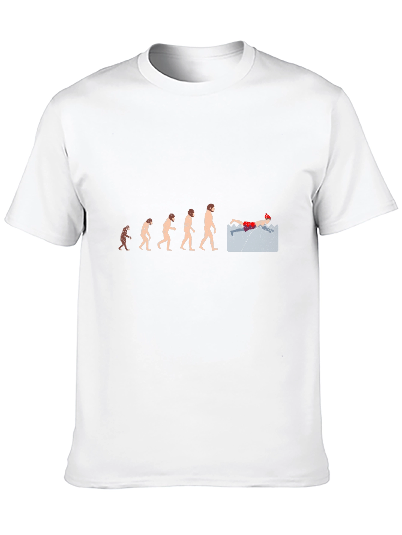 Black Evolution of Swimming Black T-Shirt view 10