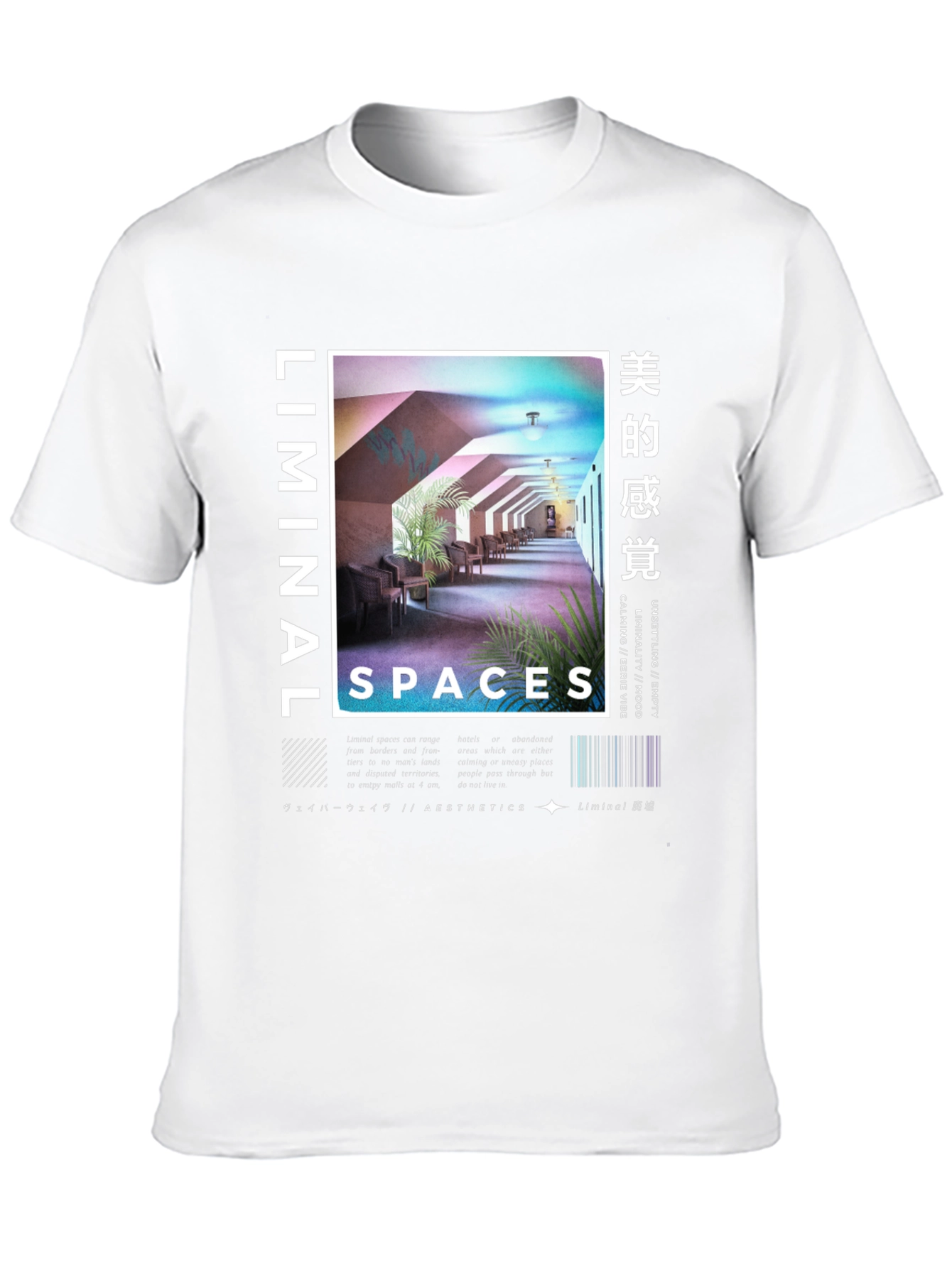 Black Liminal Spaces Graphic T-Shirt view 10