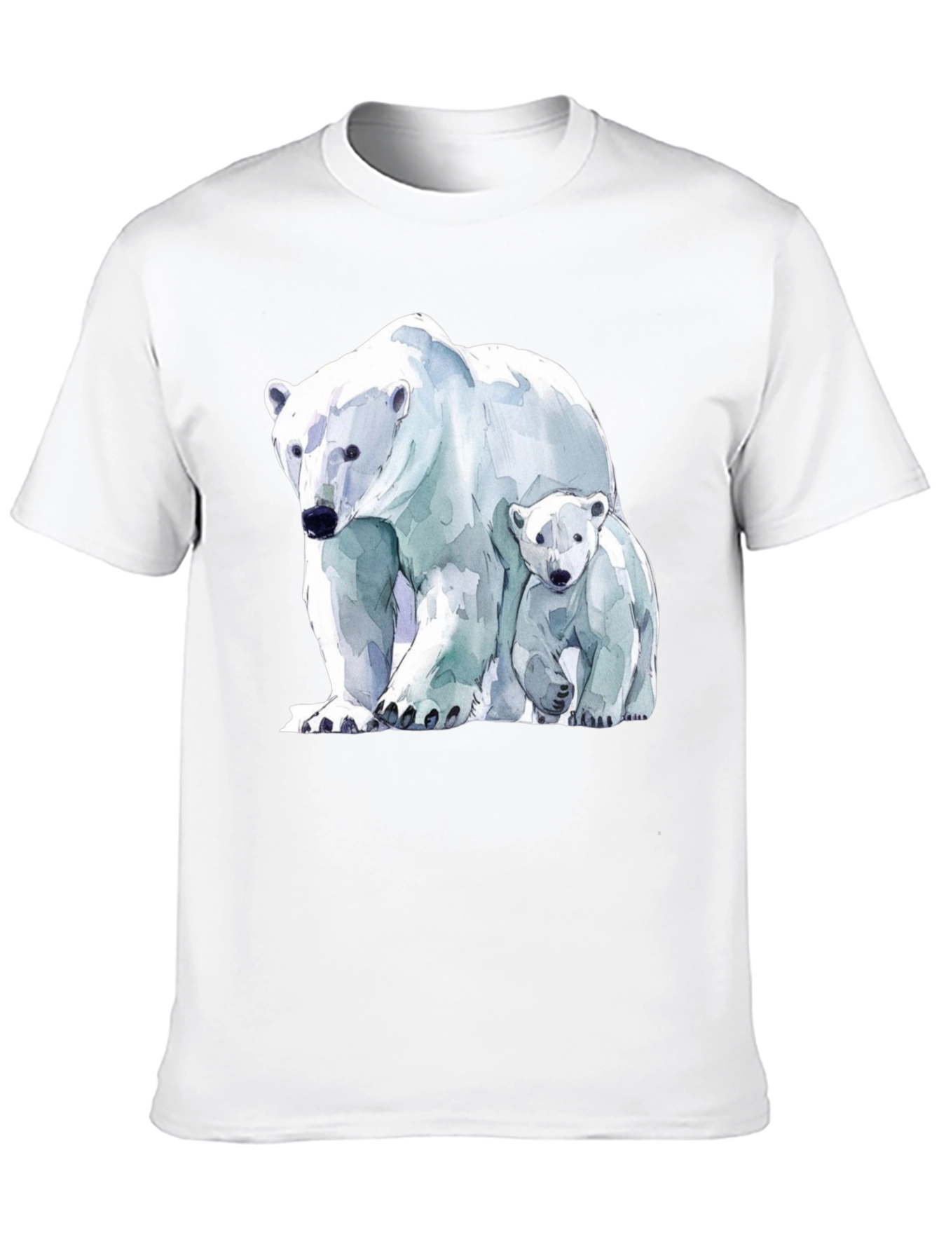 Black Polar Bear Graphic Tee view 10