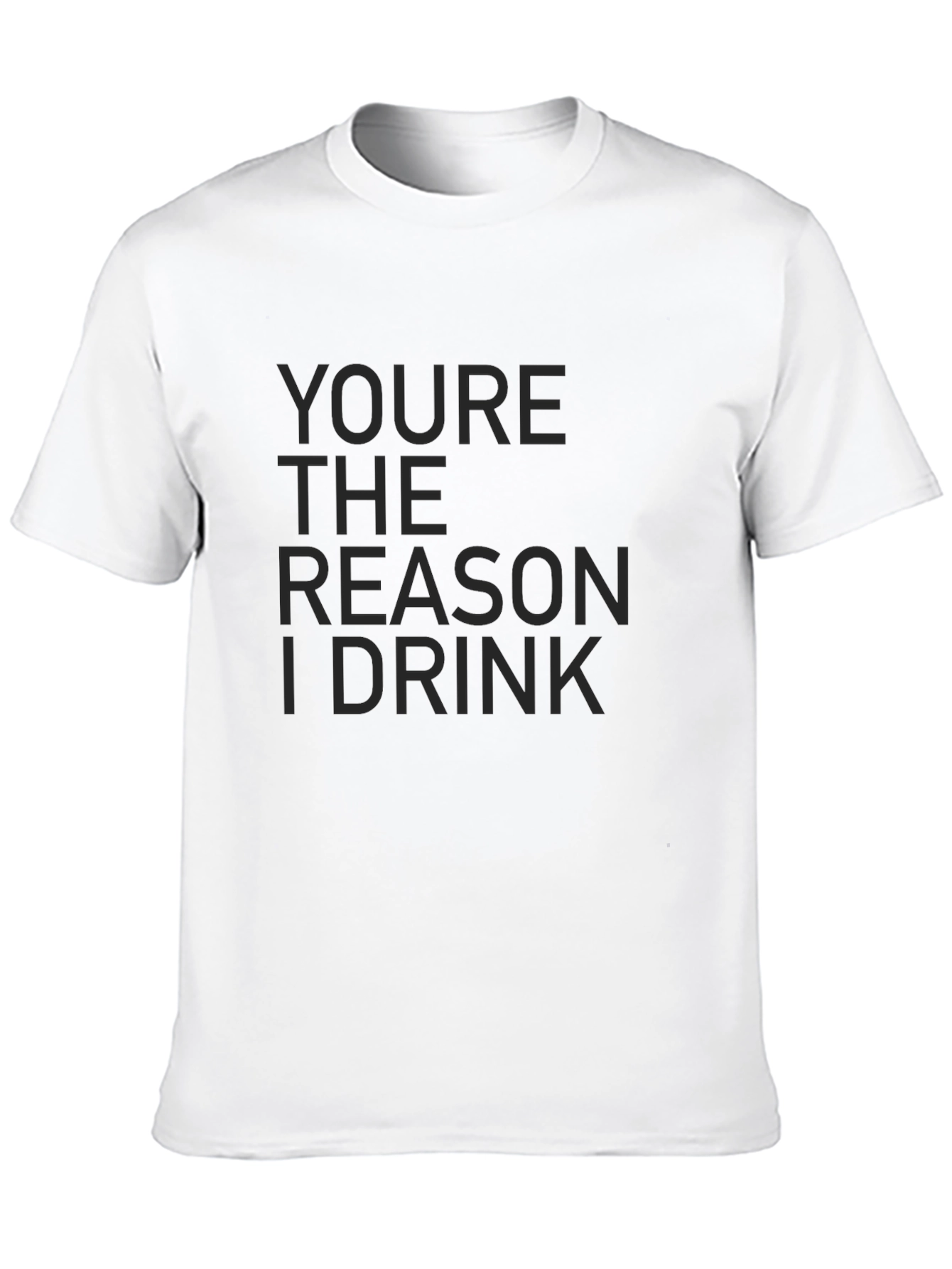 Black You're The Reason I Drink Graphic Tee view 10
