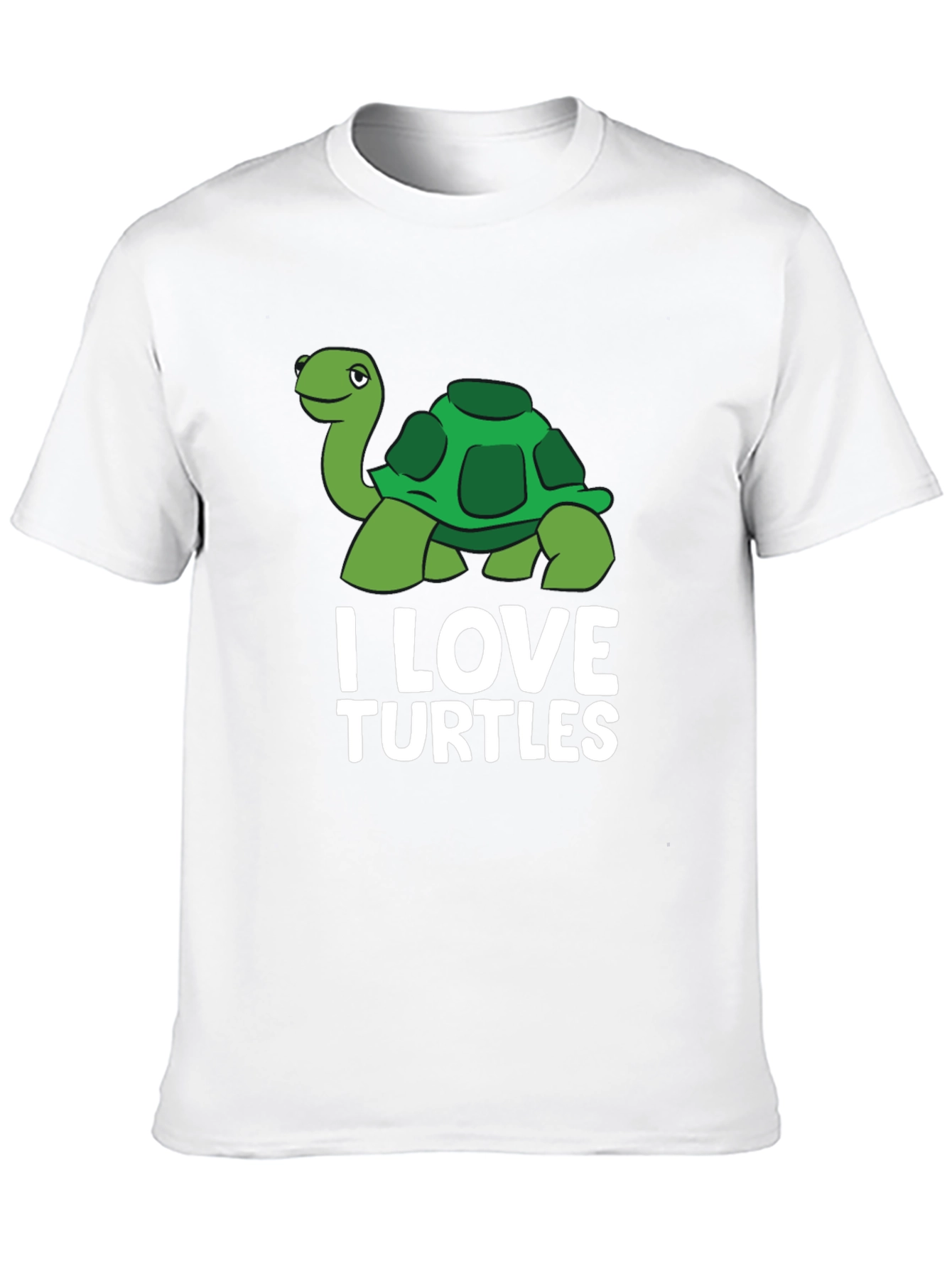 Black I Love Turtles Graphic T-Shirt view 10