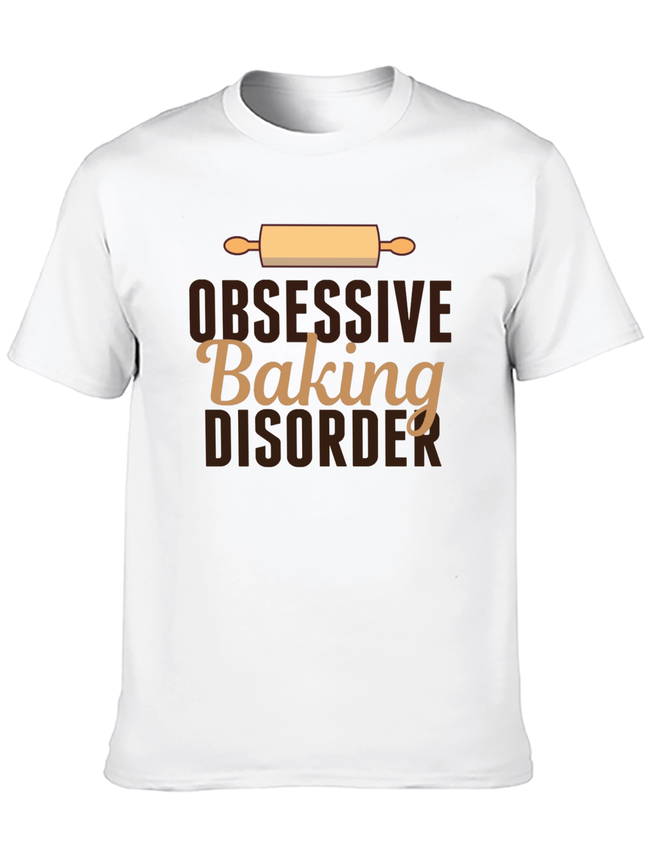 Black Obsessive Baking Disorder T-Shirt view 10