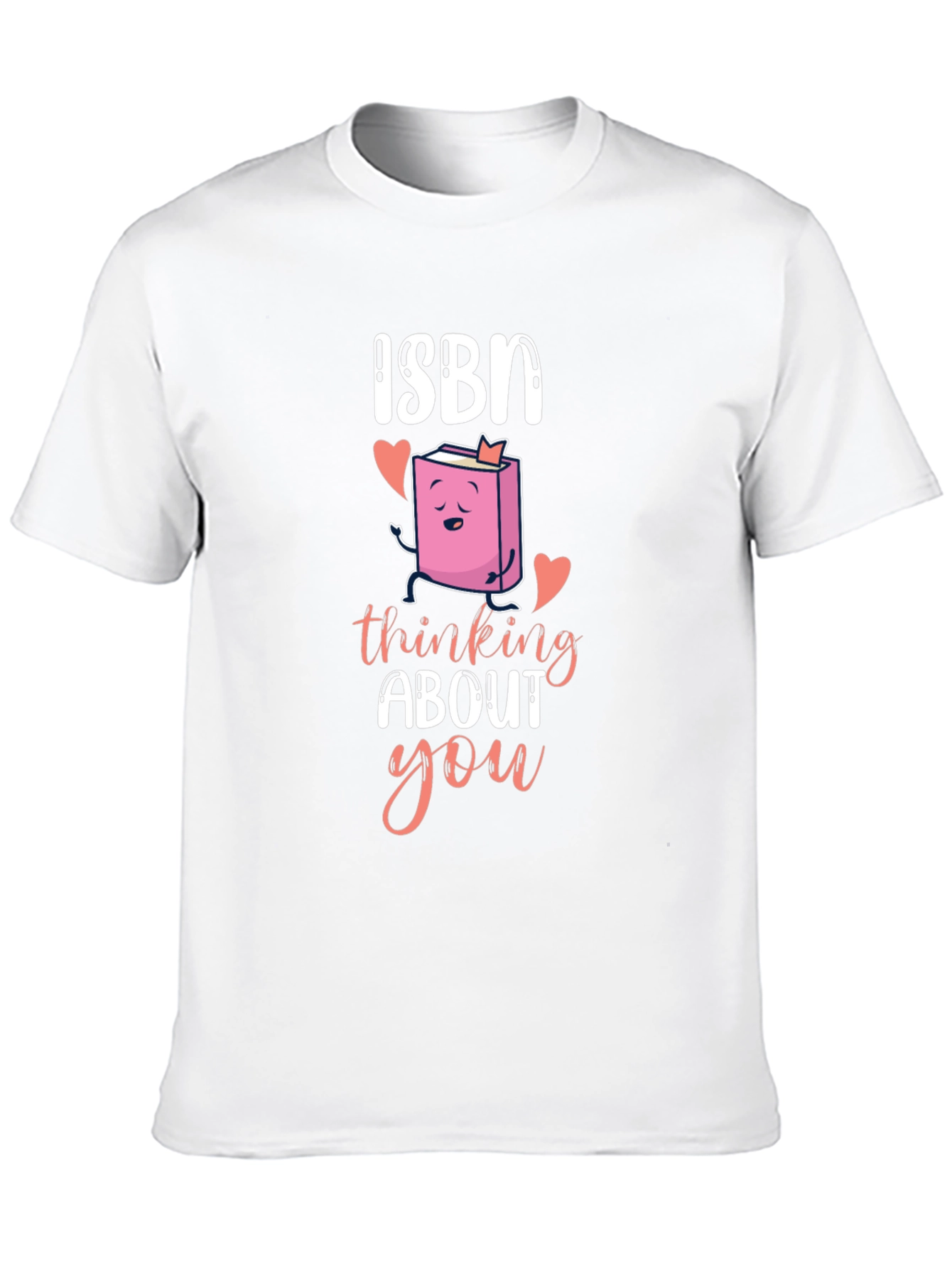 Black ISBN Thinking About You T-Shirt Book Lover Valentines Day view 10