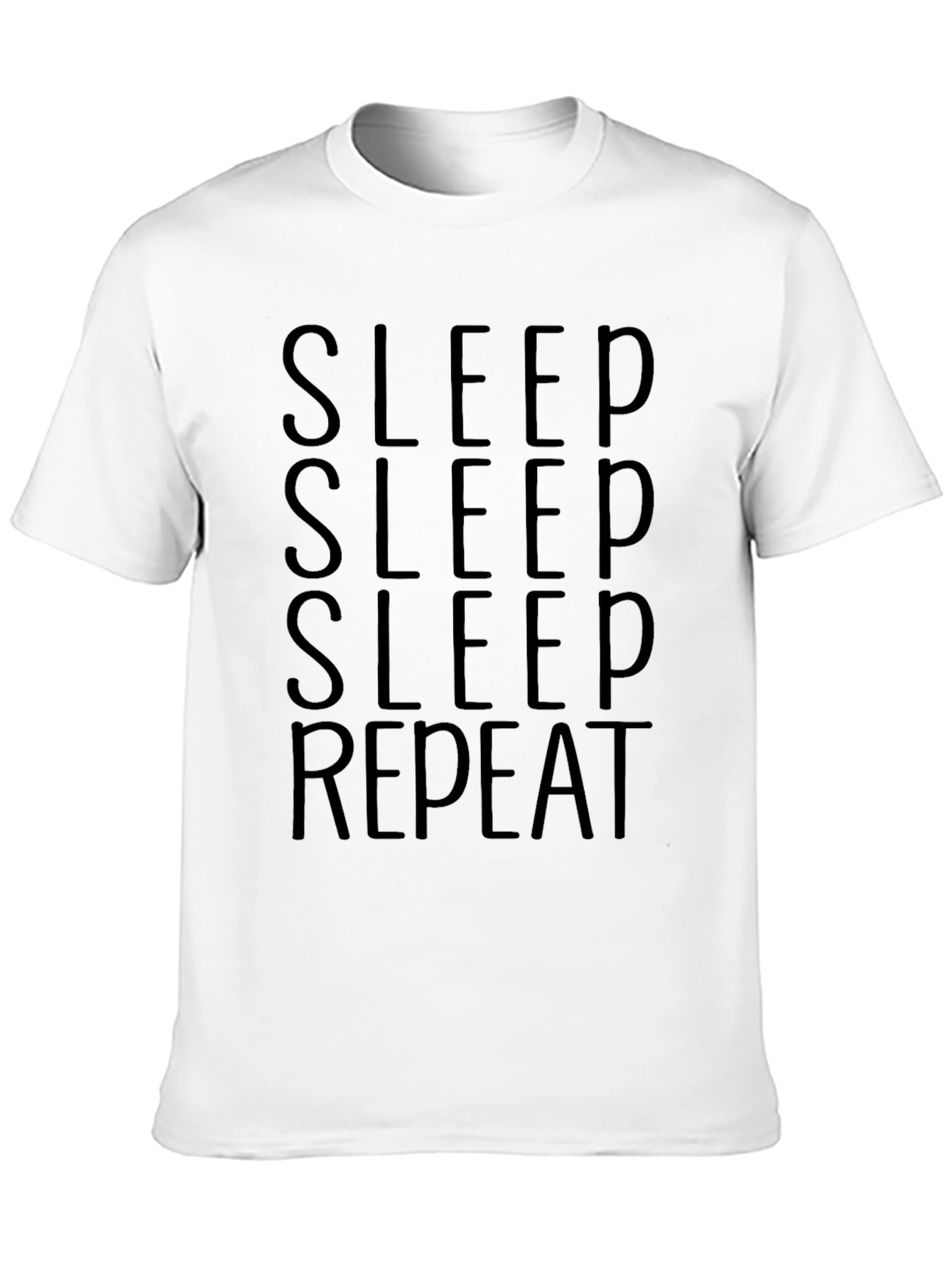 Black Sleep Repeat Black Graphic Tee view 10