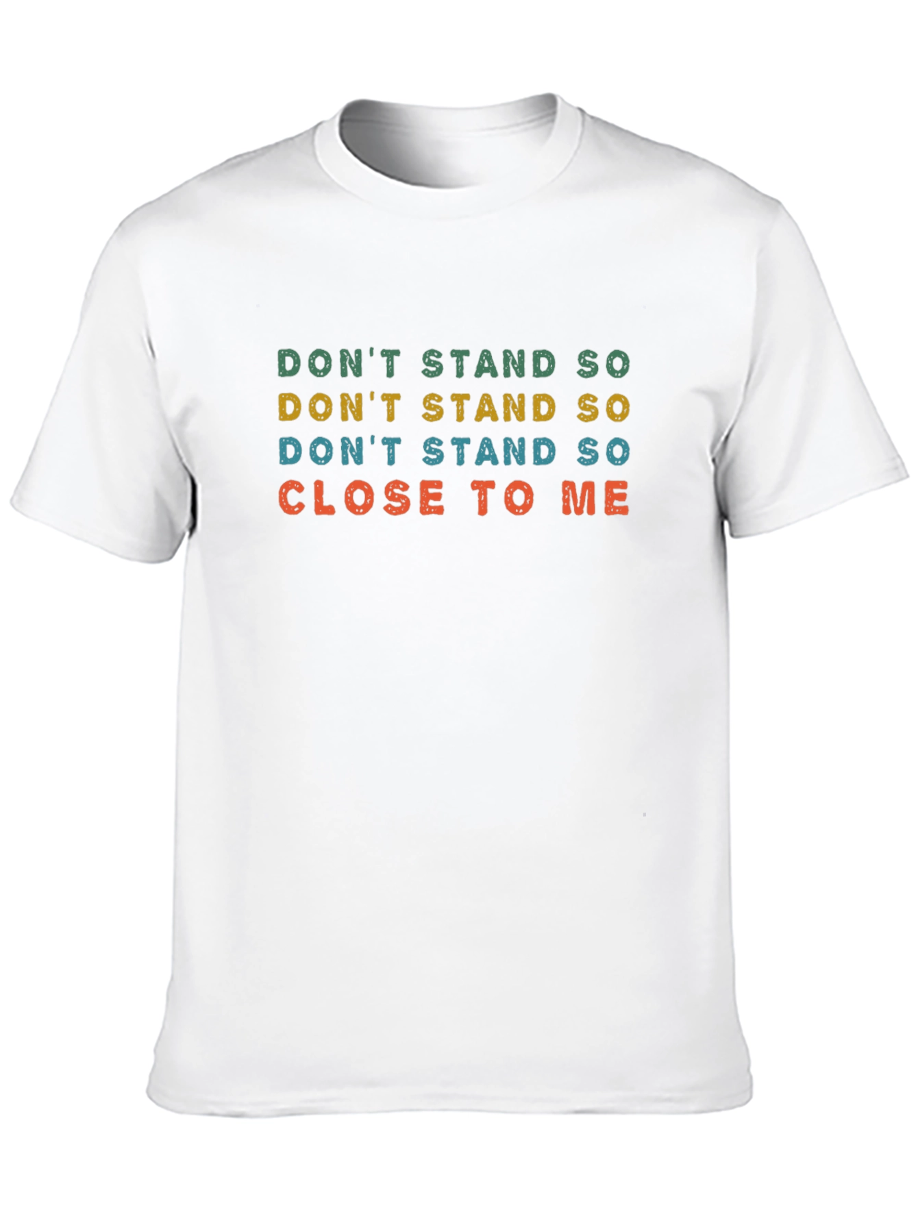 Black Retro "Don't Stand So Close To Me" Graphic Tee view 10