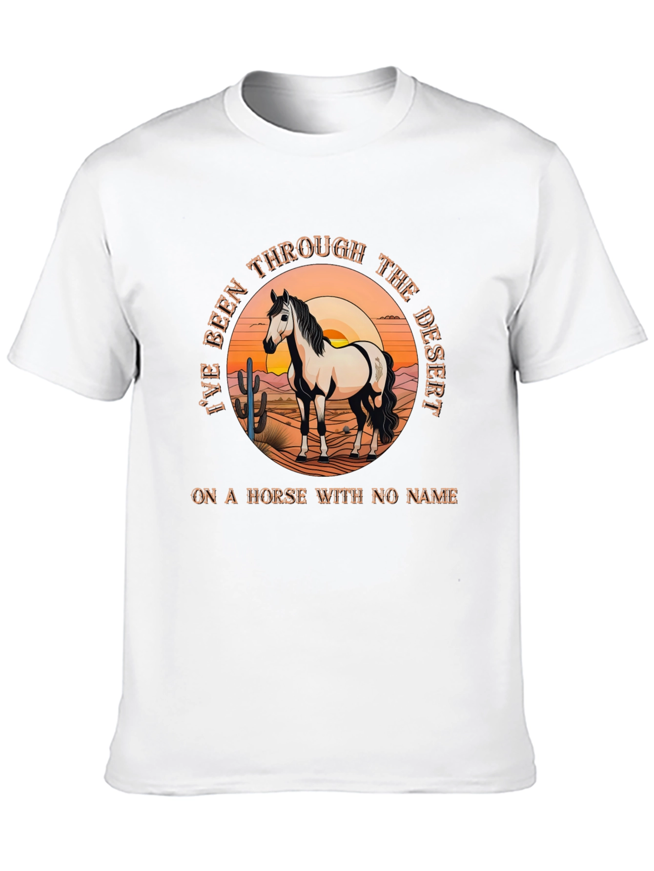 Black Desert Horse T-Shirt - Horse With No Name Tee view 10