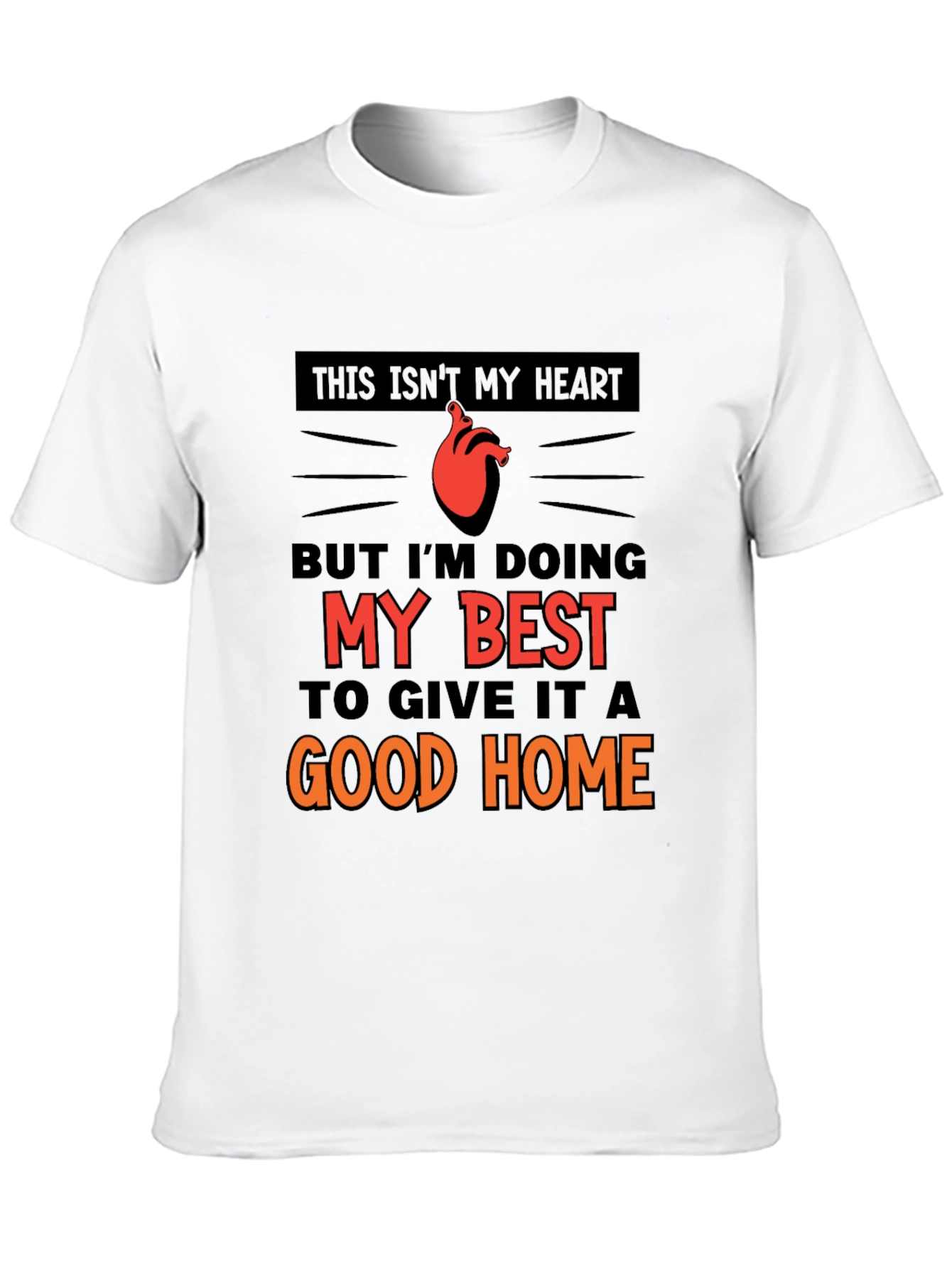 Black This Isn't My Heart T-Shirt view 10