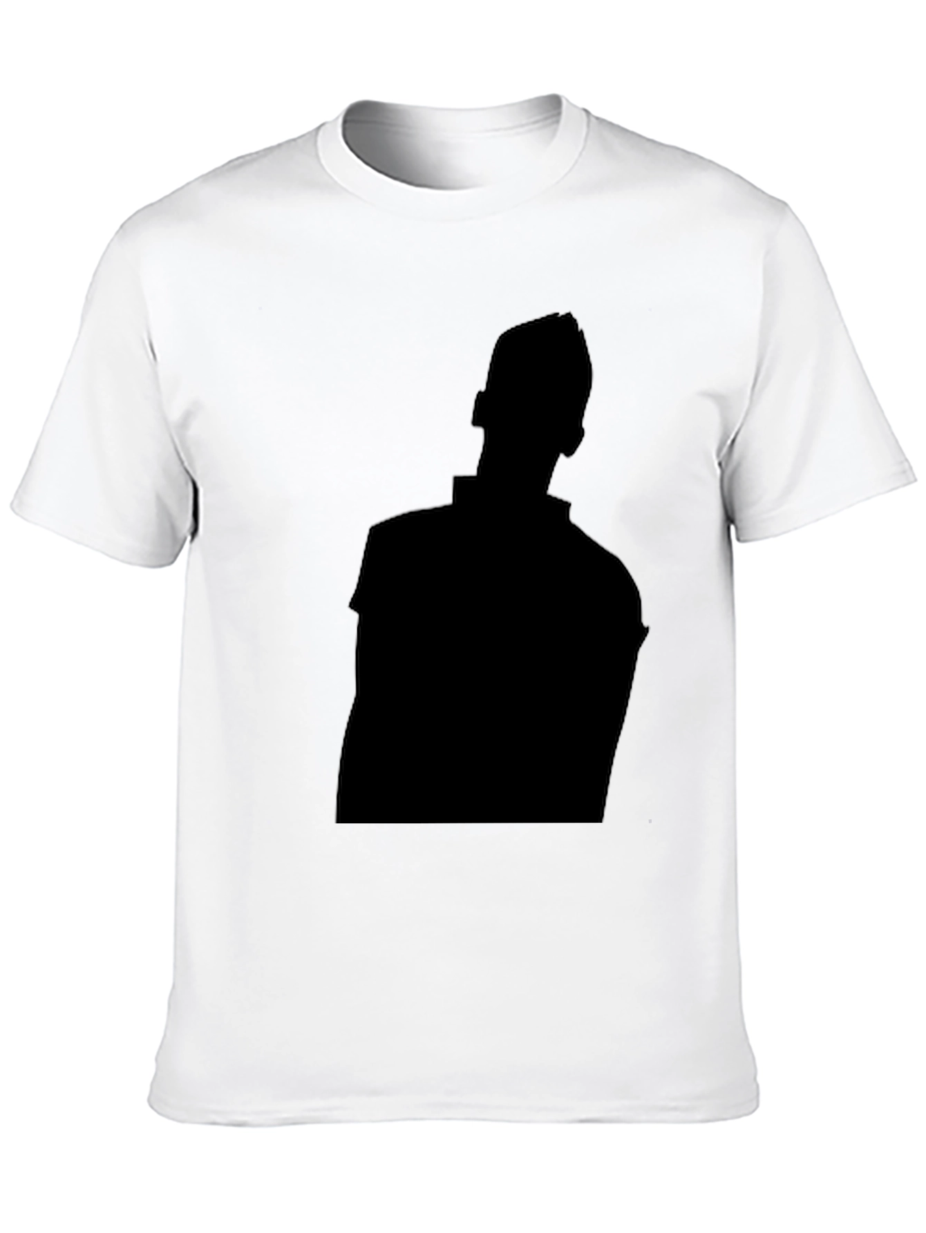Black Men's Black Graphic Tee - Silhouette Design view 10