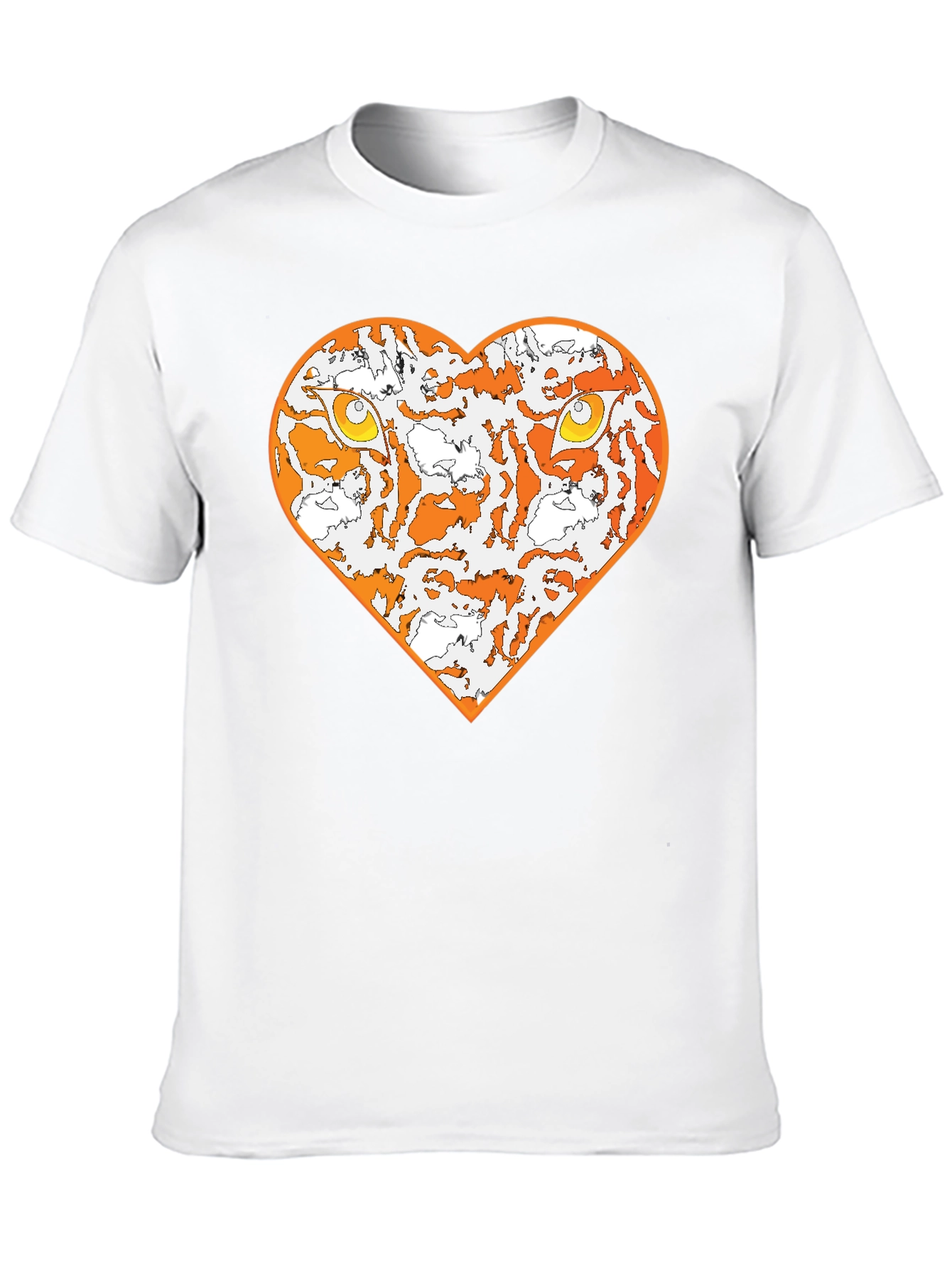 Black Tiger Heart Graphic Tee - Black view 10