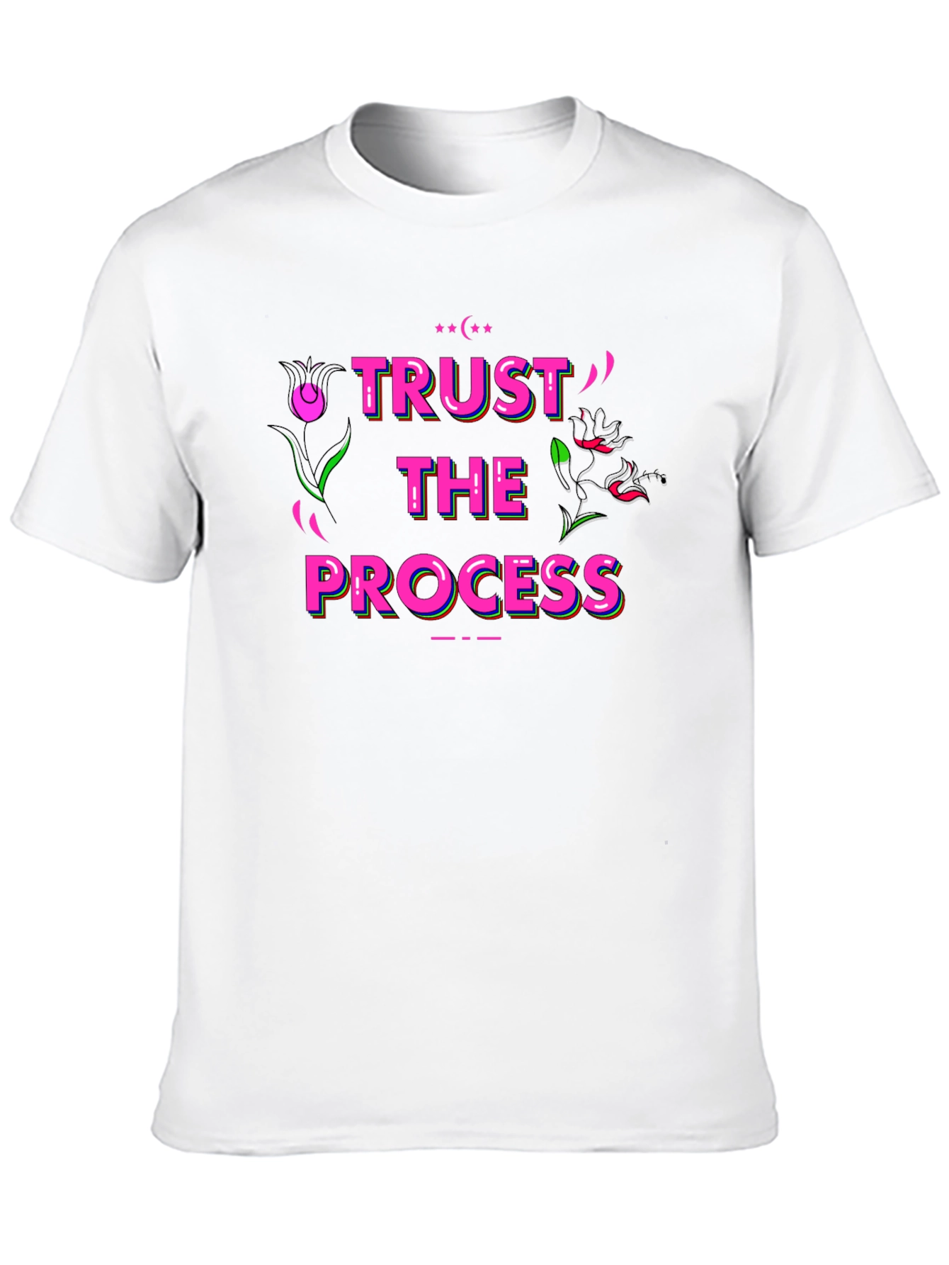 Black Trust The Process Black Graphic Tee view 10
