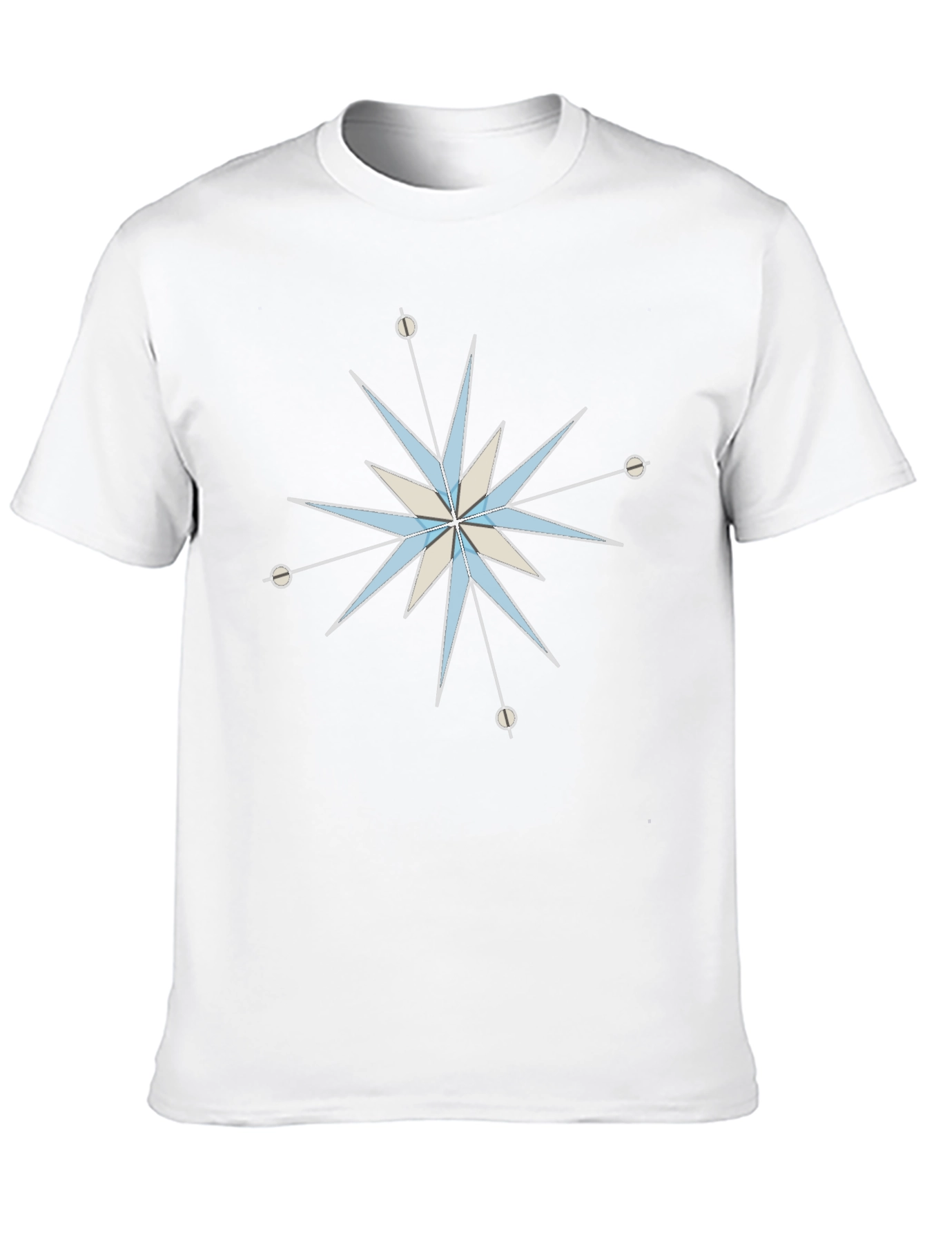 Black Mid-Century Modern Starburst Graphic Tee view 10