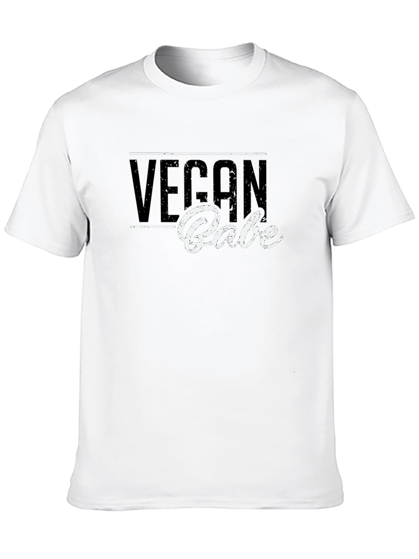 Black Vegan Babe Black T-Shirt - Stylish Vegan Apparel view 10