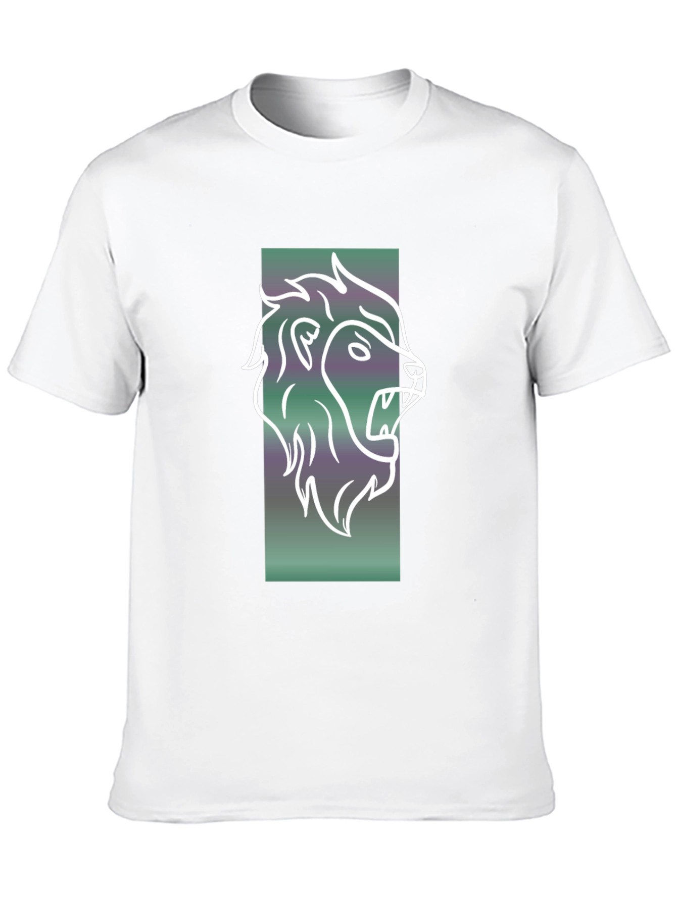 Black Lion Graphic Tee - Mens Black Cotton T-Shirt view 10