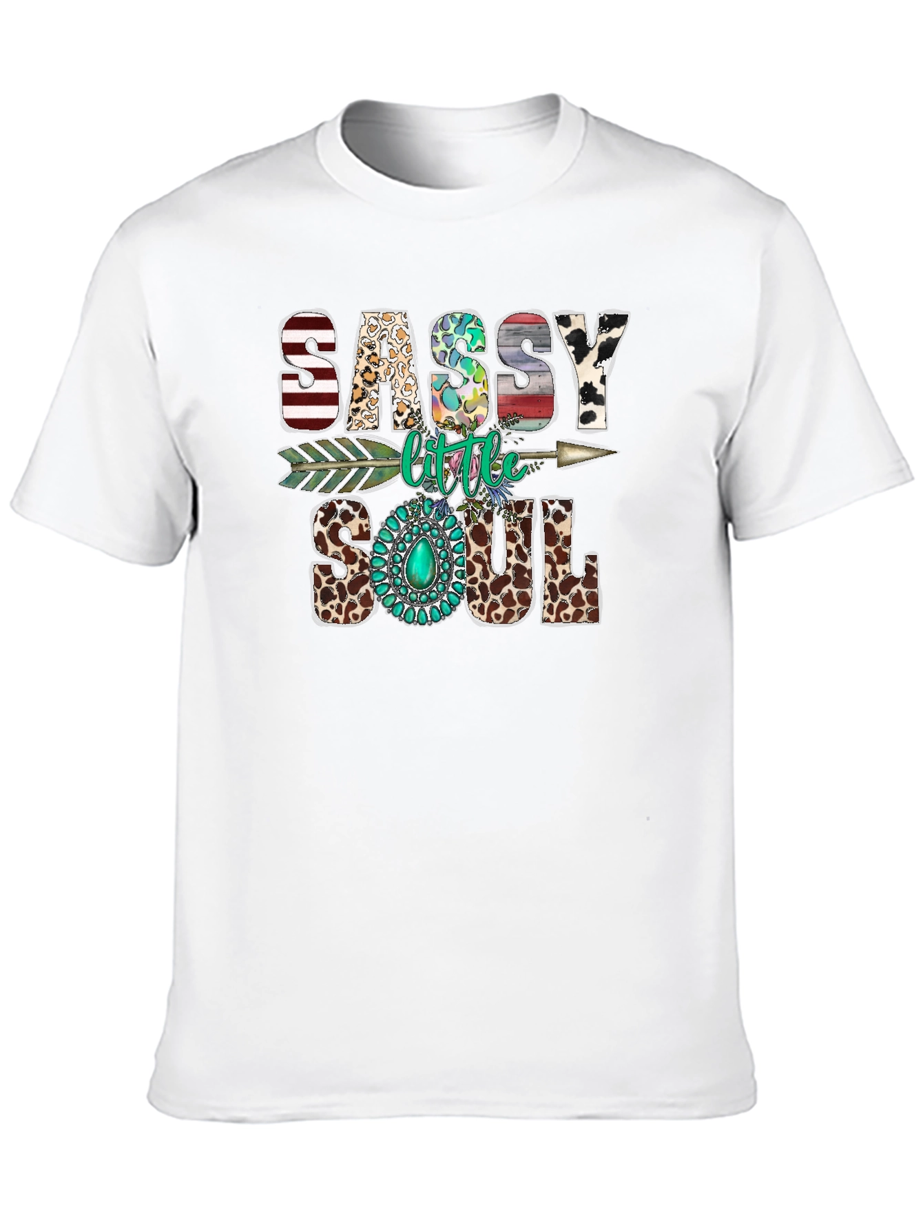 Black Sassy Little Soul Graphic T-Shirt view 10