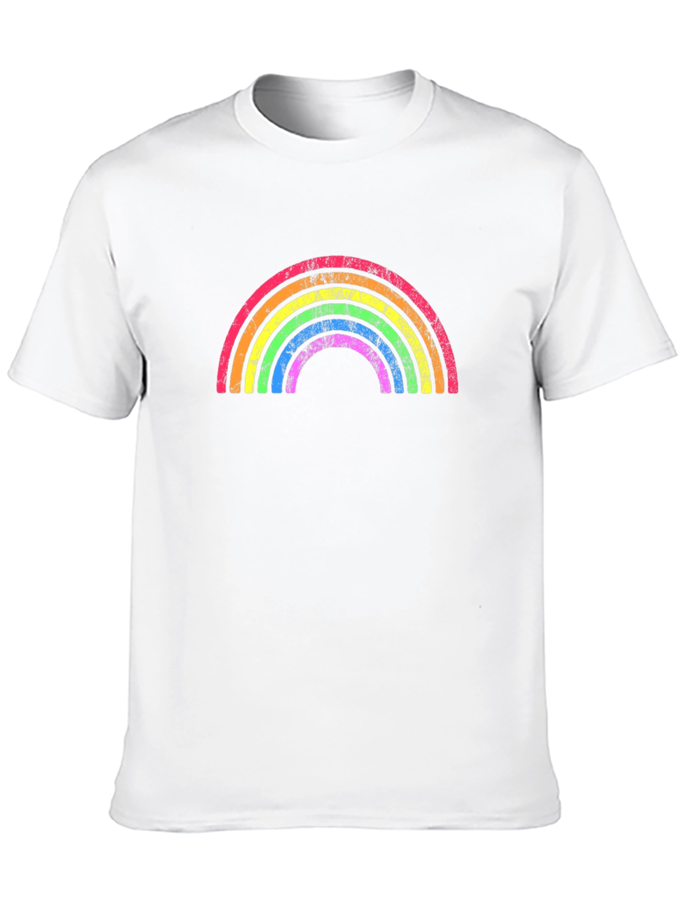Black Rainbow Graphic Crew Neck T-Shirt view 10