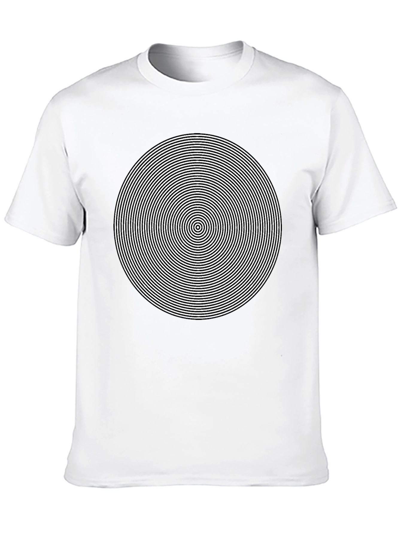 Black Hypnotic Circle Graphic Tee - Mens Black T-Shirt view 10