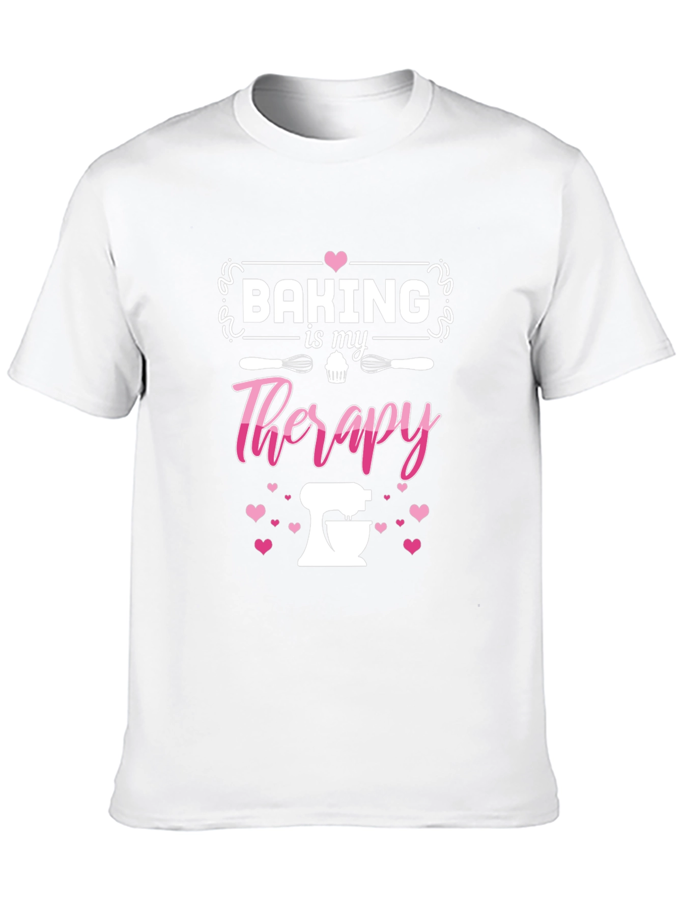 Black Baking is My Therapy Graphic Tee - Black view 10