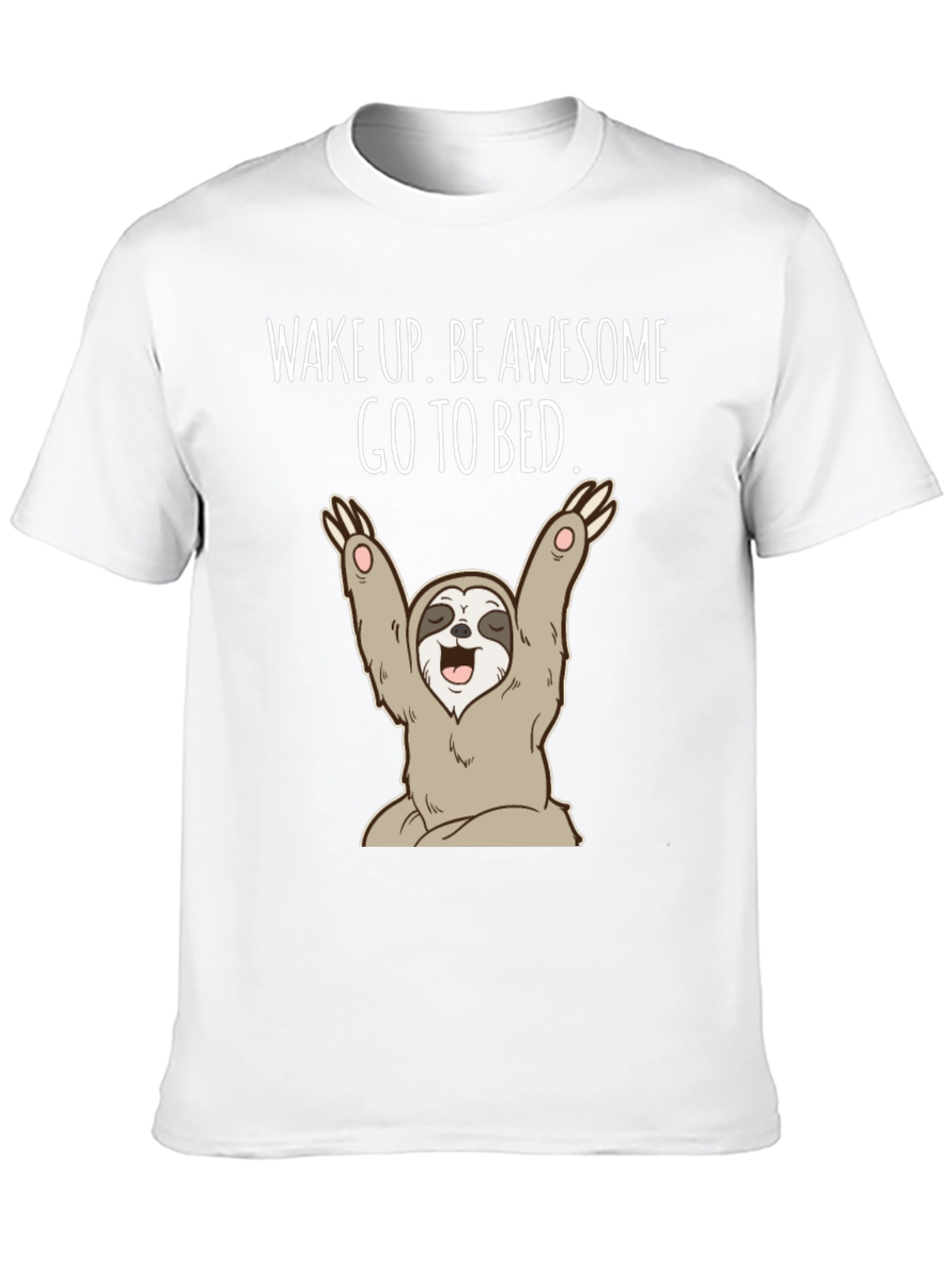 Black Wake Up Sloth Graphic Tee view 10