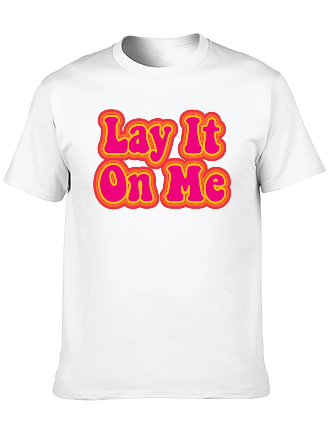 Black Lay It On Me Retro Graphic T-Shirt view 10