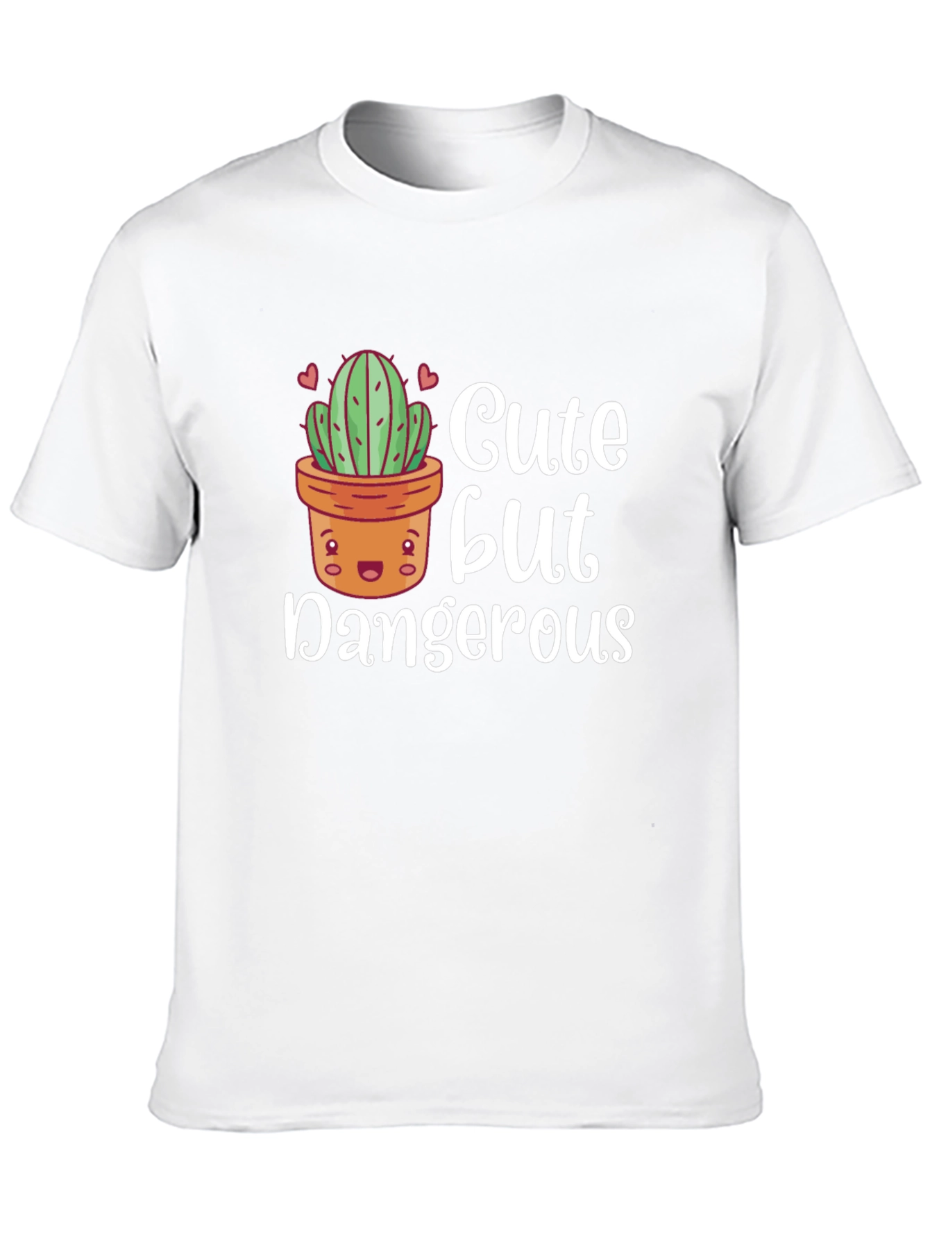 Black Cute But Dangerous Cactus Graphic T-Shirt view 10