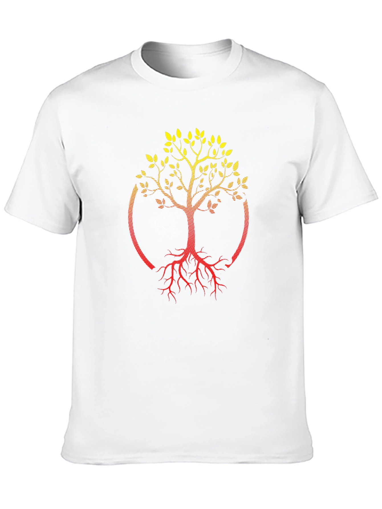 Black Tree of Life Graphic Tee - Black Cotton Blend view 10