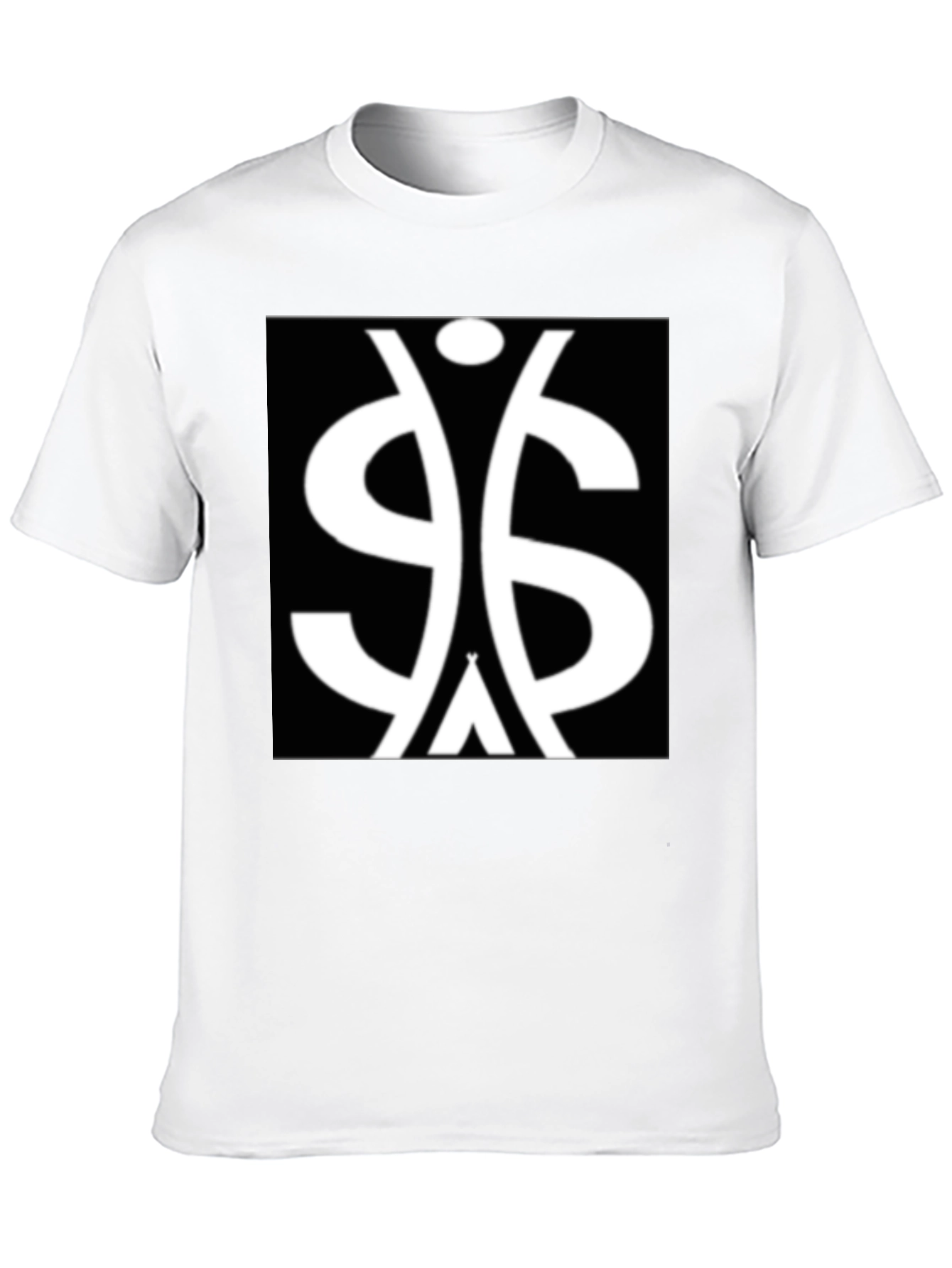 Black Symbol Graphic Tee - Black Cotton Blend view 10