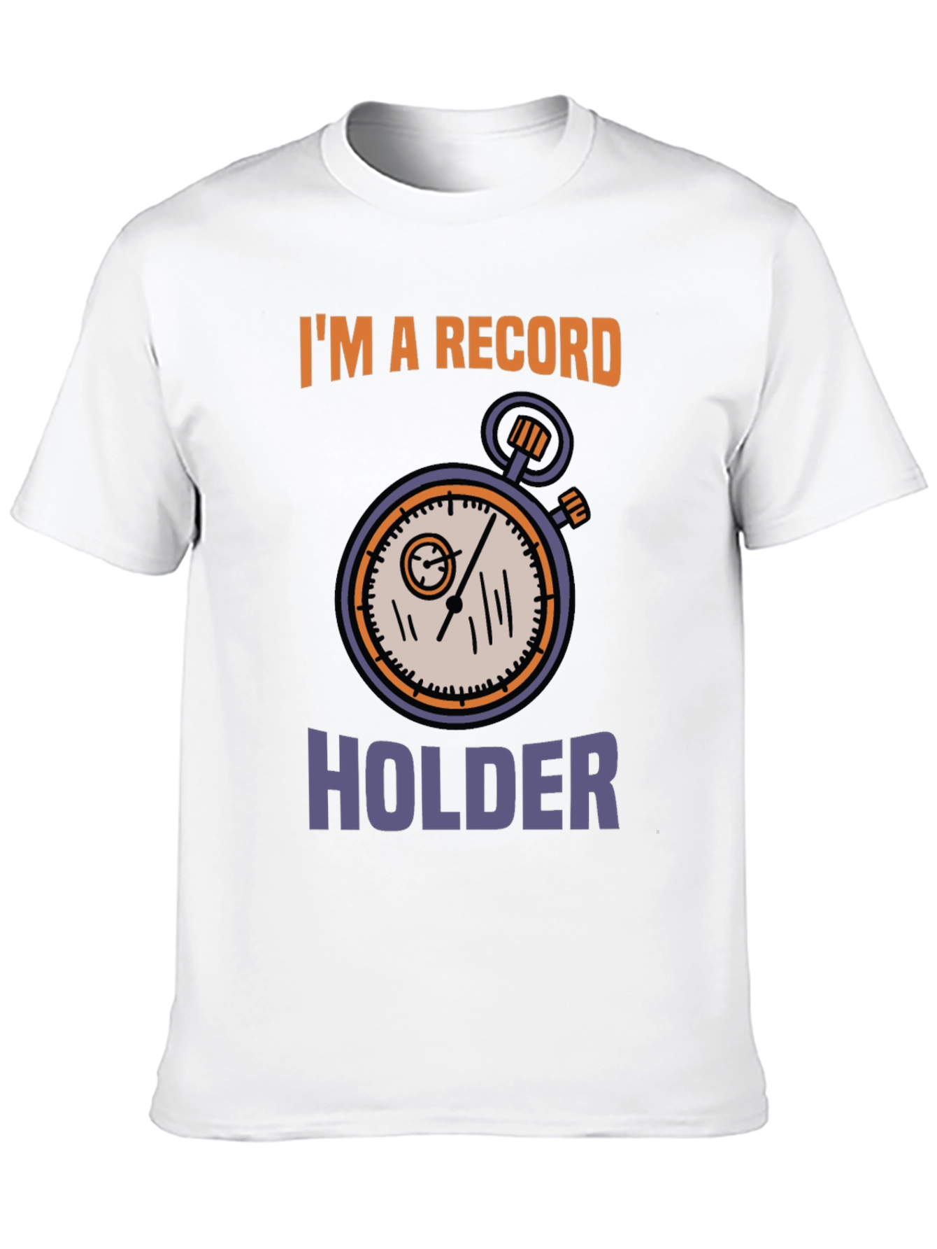 Black Record Holder Graphic Tee - Unique Design view 10