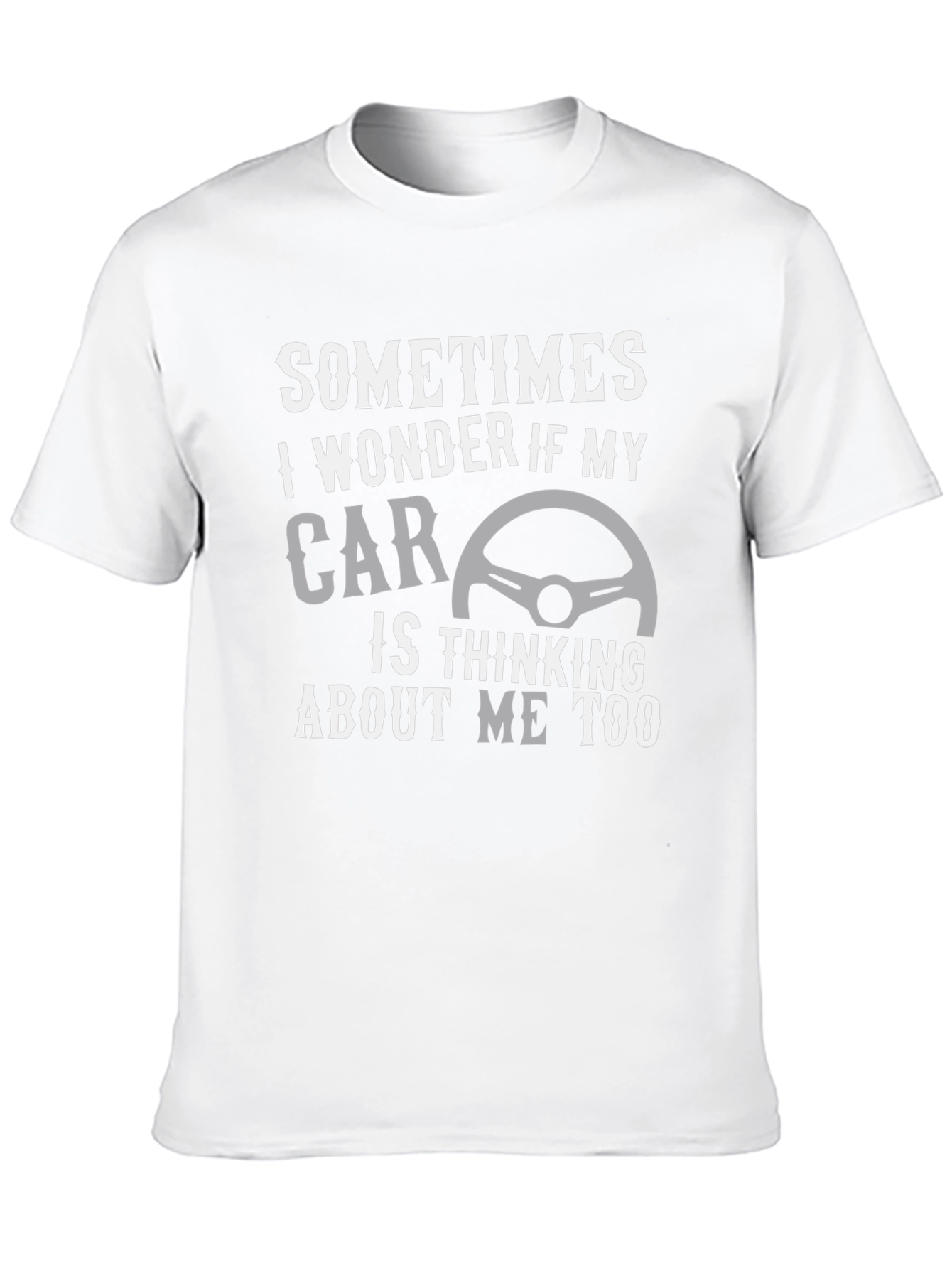Black Car Lover's T-Shirt: Thinking About My Car view 10