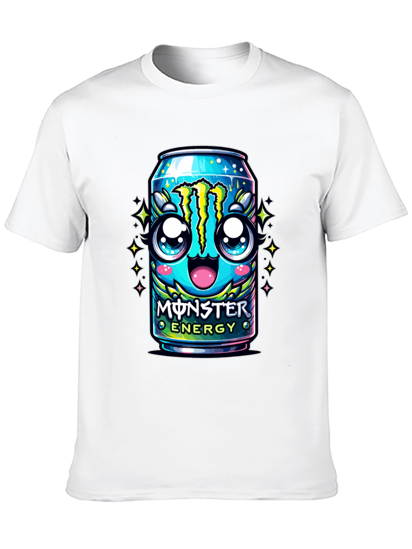 Monster Energy Kawaii Graphic Tee - Black - 10