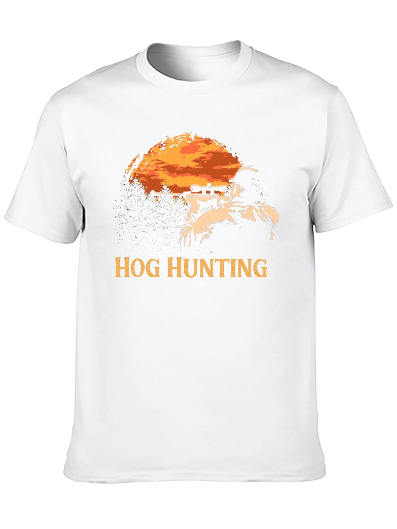 Black Hog Hunting T-Shirt - Hunter Graphic Tee view 10