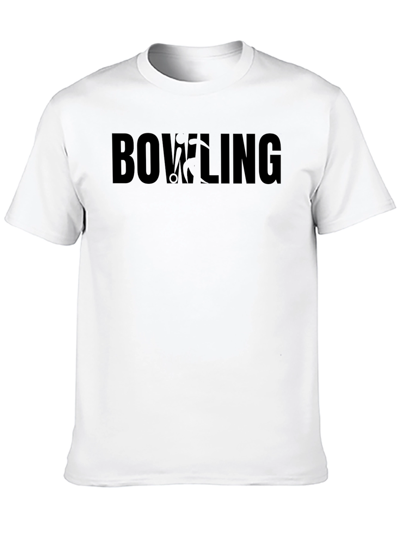 Black Bowling T-Shirt - Strike Design view 10