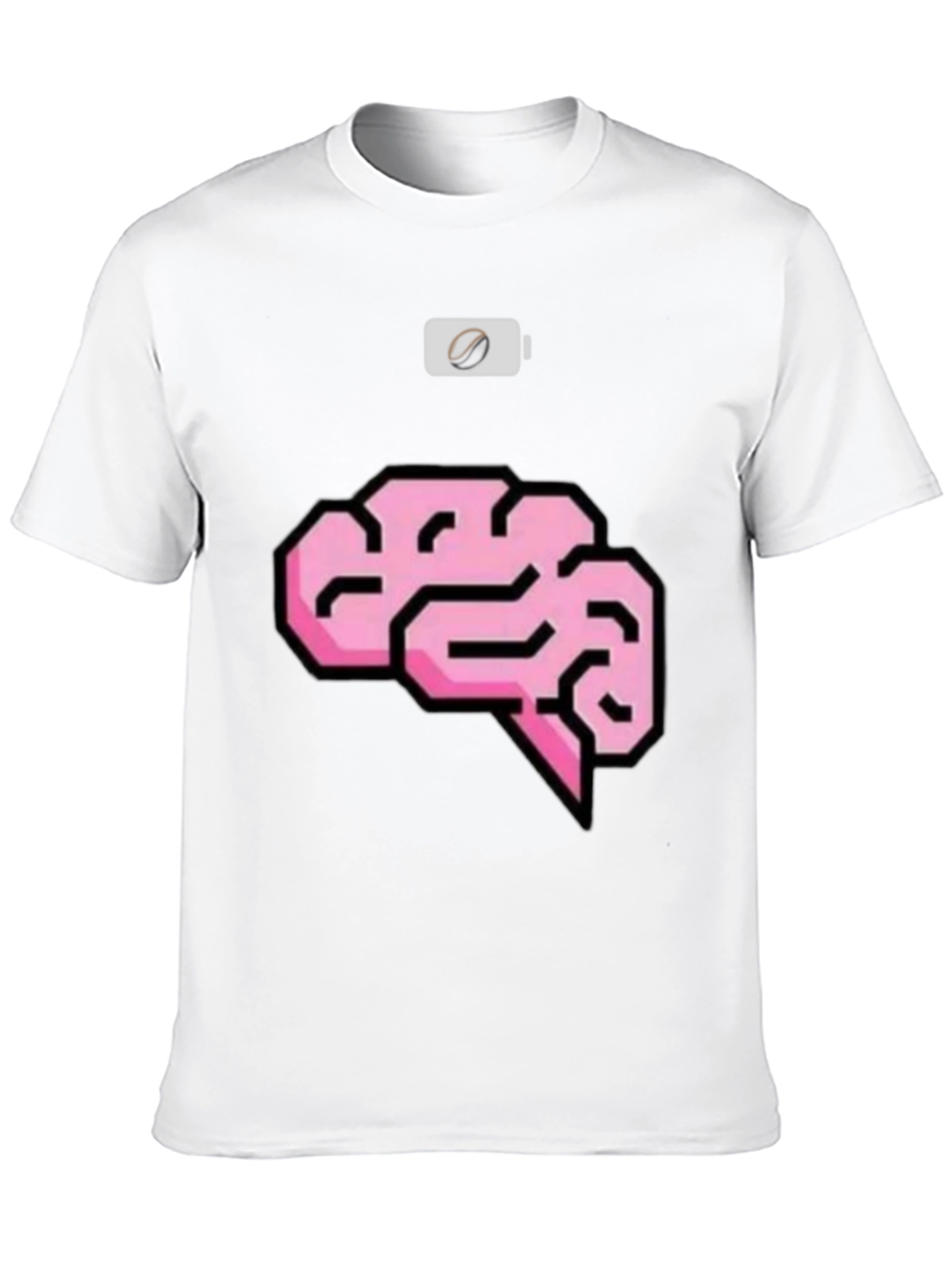 Black Brain Power Mode T-Shirt view 10