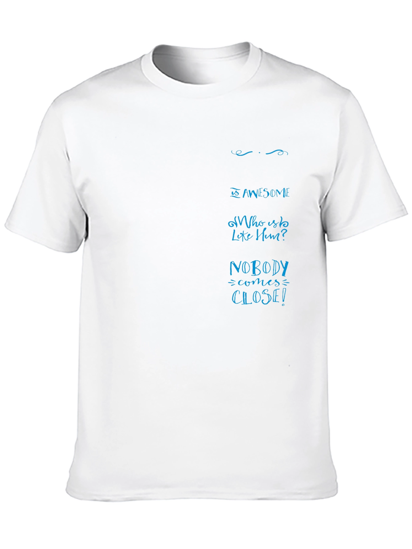 Black He Is Awesome T-Shirt view 10